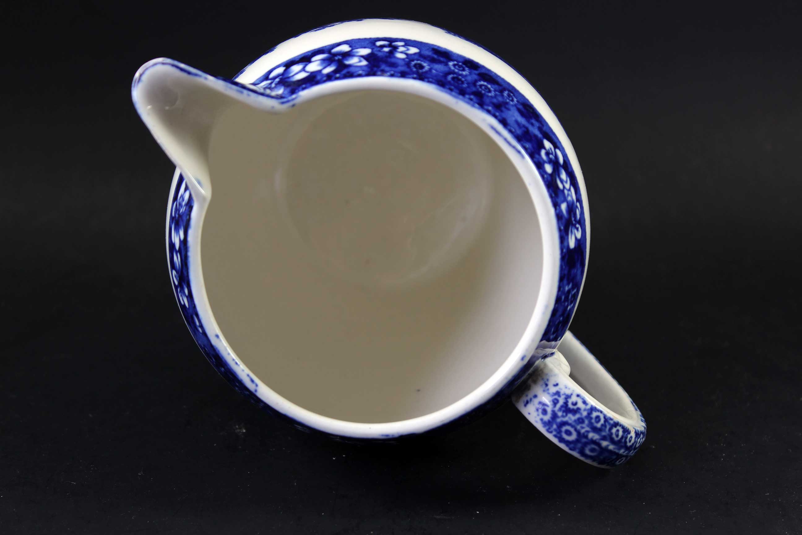 Antique Copeland Spode Blue Tower Jug / Pitcher