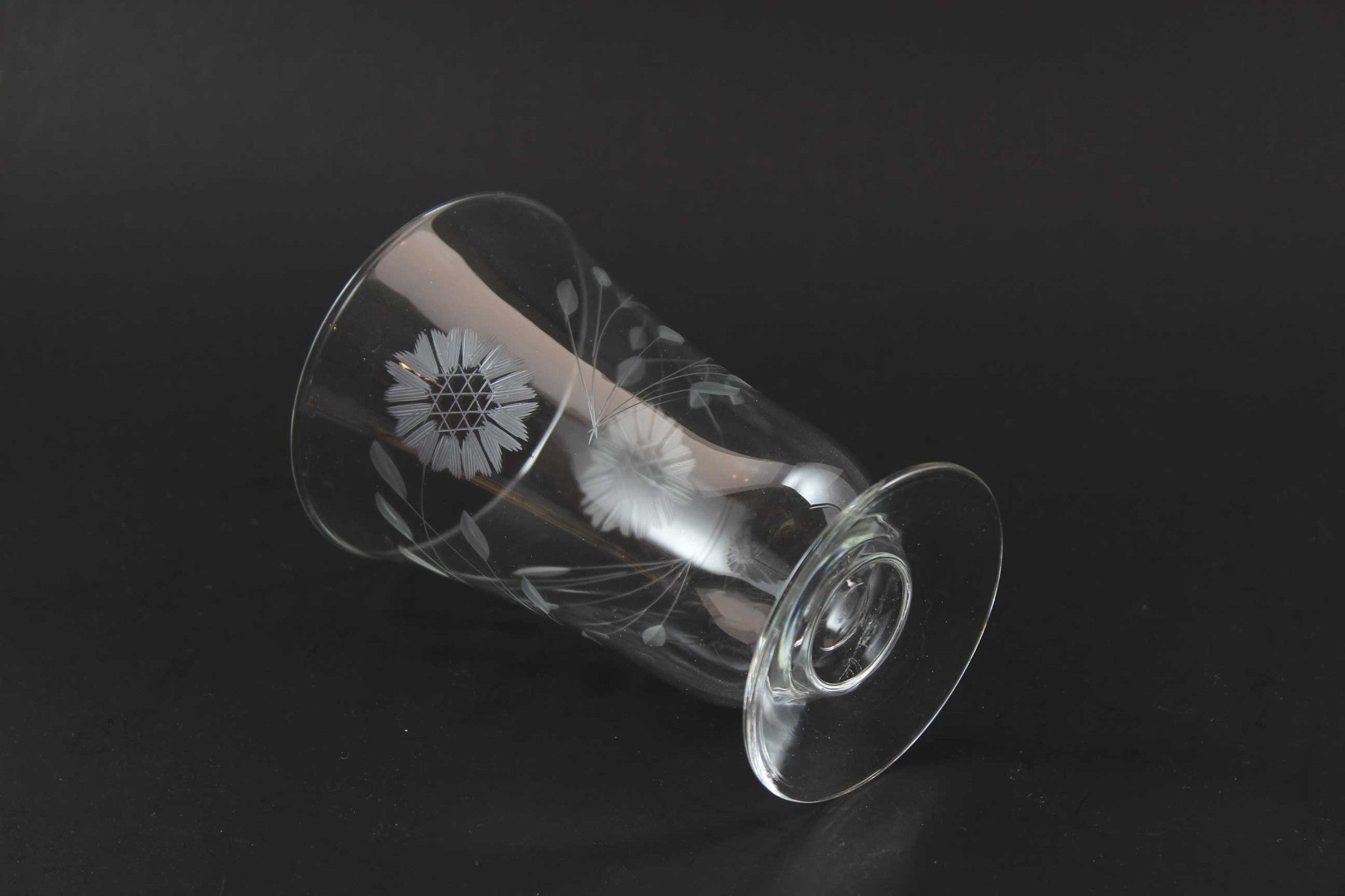 Cornflower Crystal Parfait Glasses Non-Optic