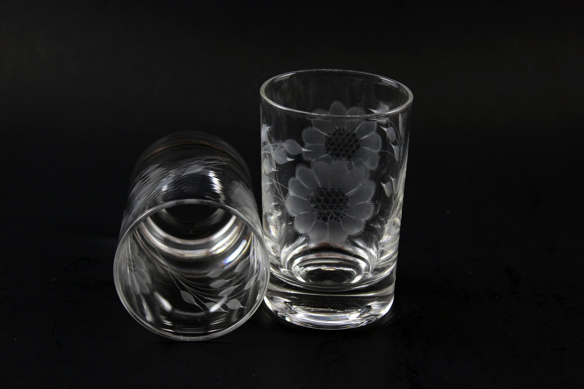 Hughes Cornflower Crystal Short Tumblers