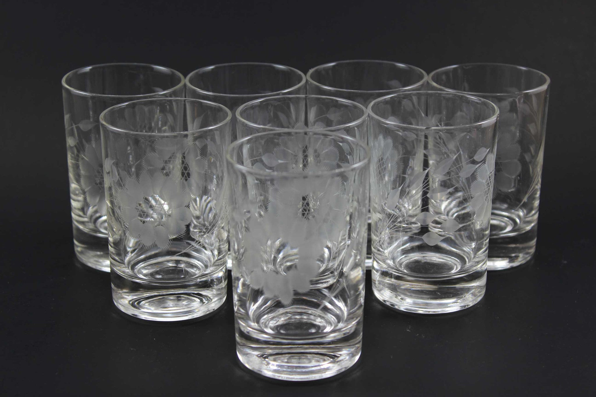Hughes Cornflower Crystal Short Tumblers