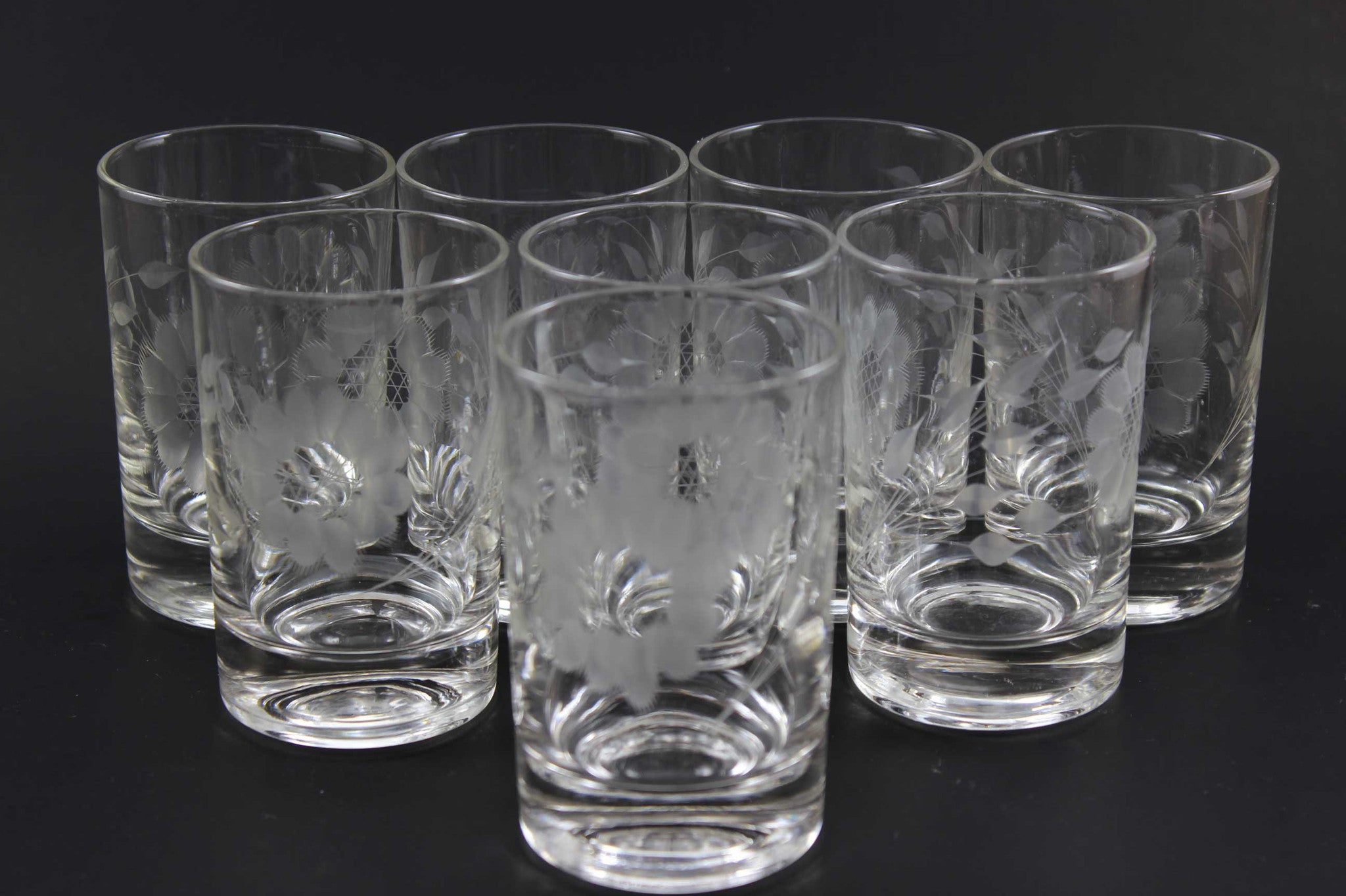 Hughes Cornflower Crystal Short Tumblers