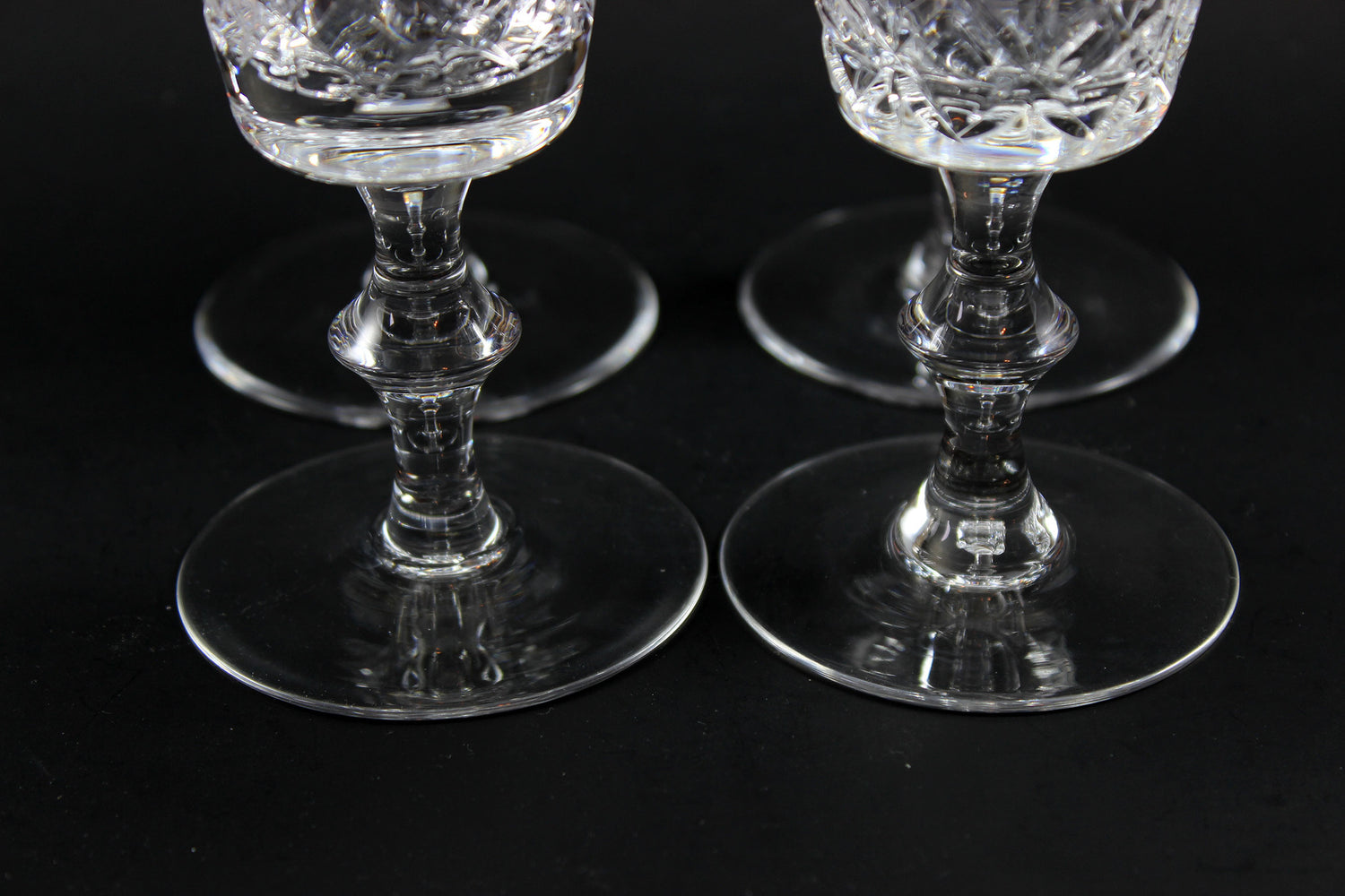 Cross and Olive Crystal, Port Glasses