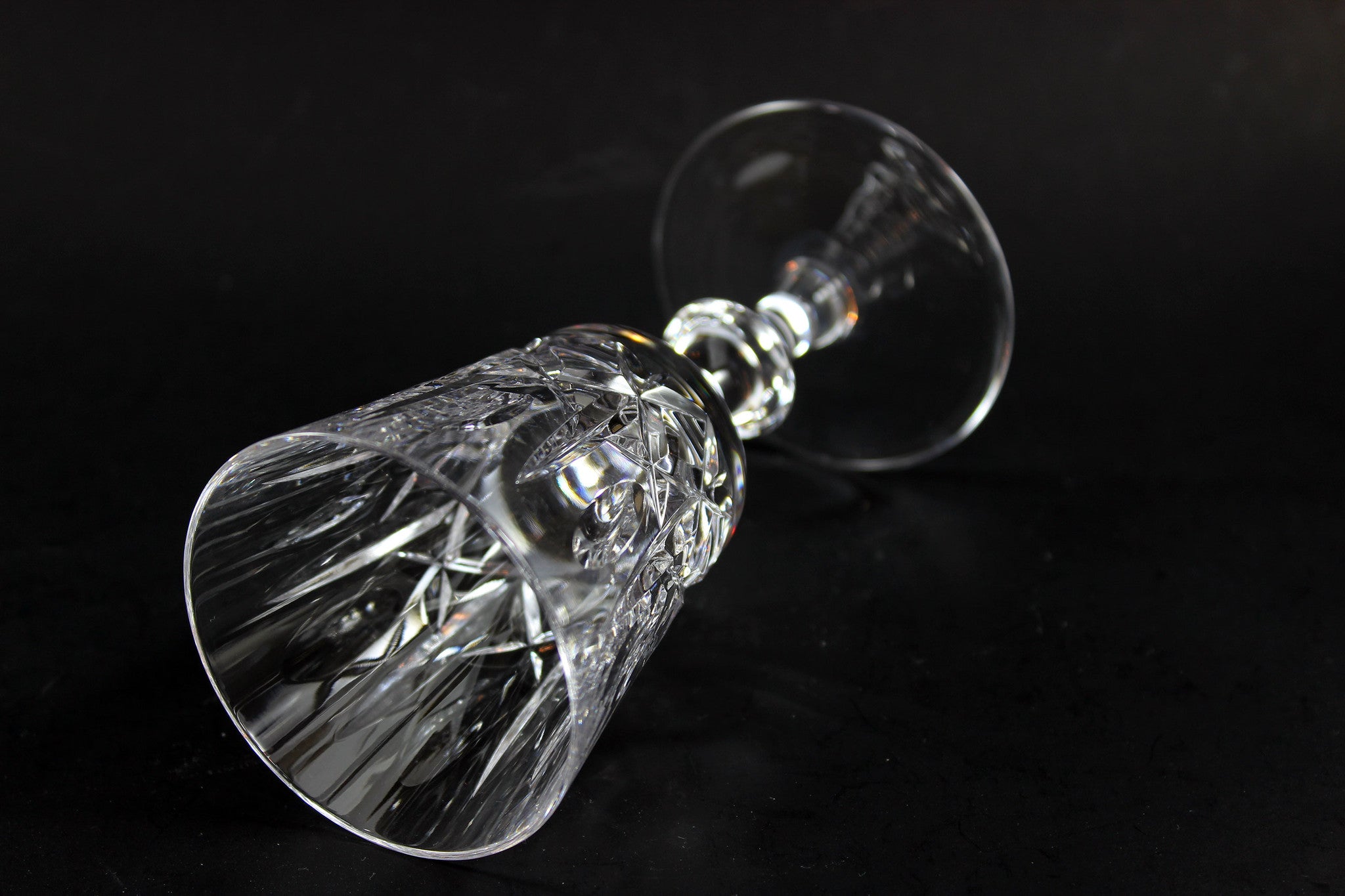 Cross and Olive Crystal, Port Glasses