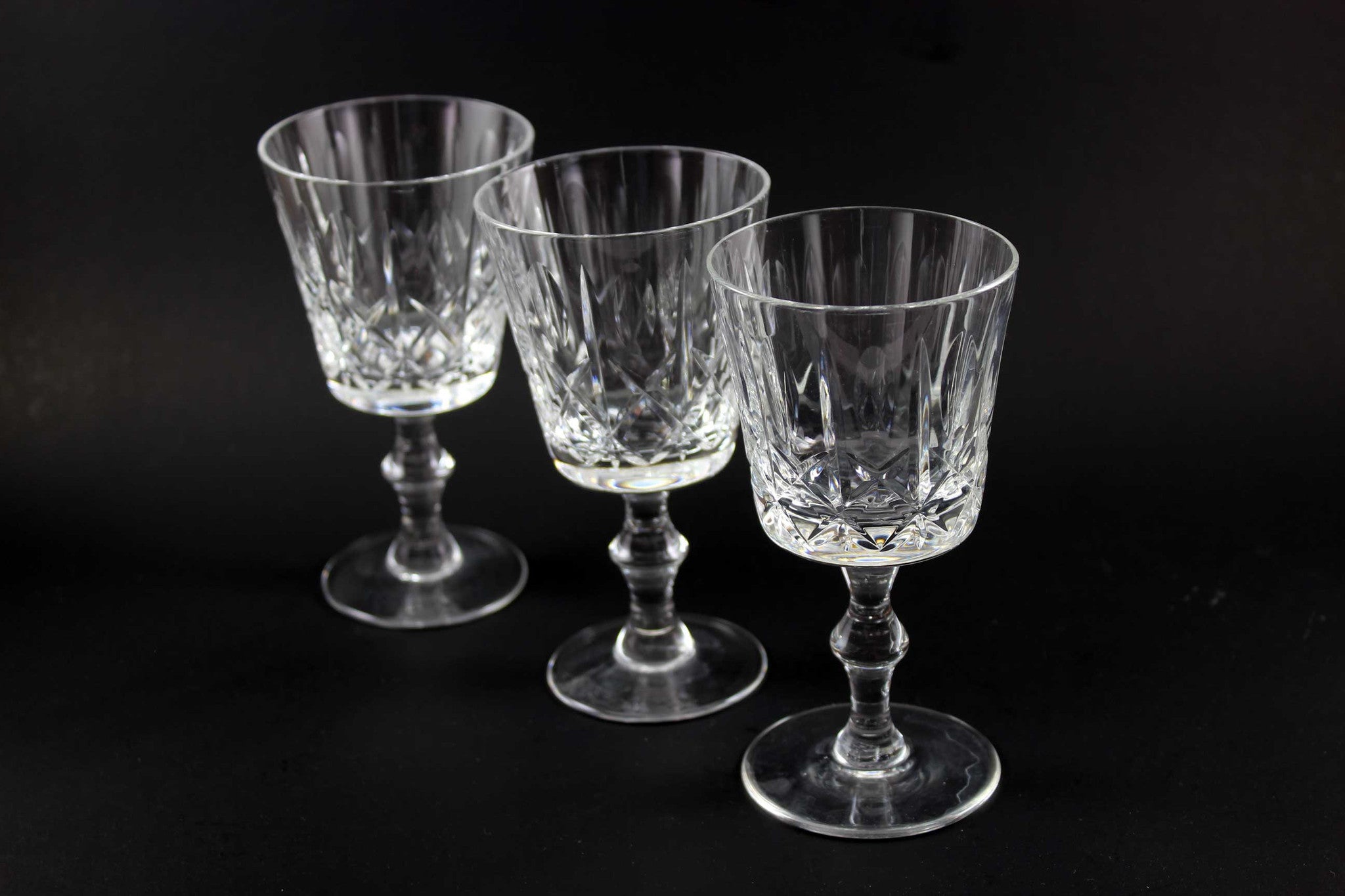 Cross and Olive Crystal Red Wine Glasses