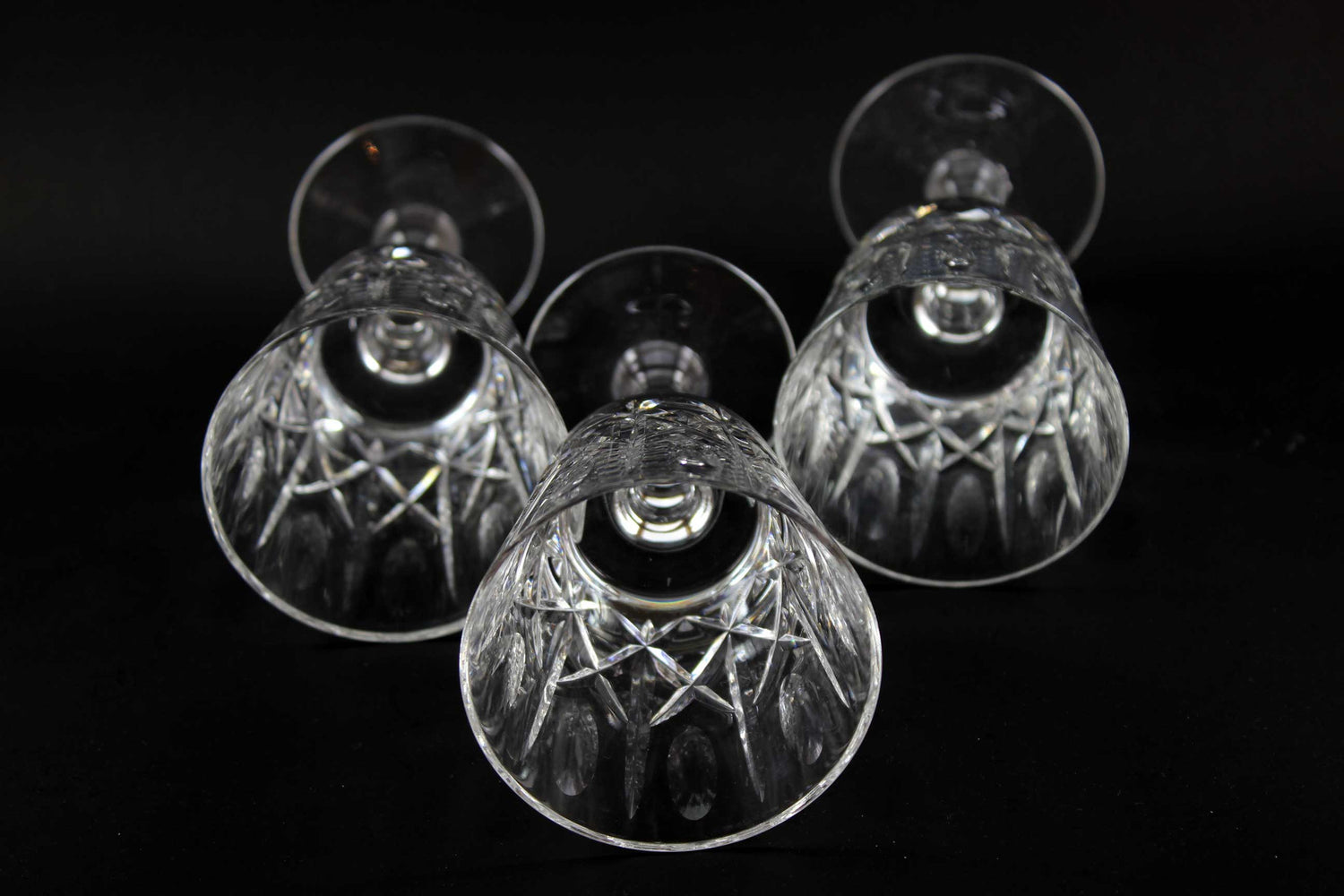 Cross and Olive Crystal Red Wine Glasses