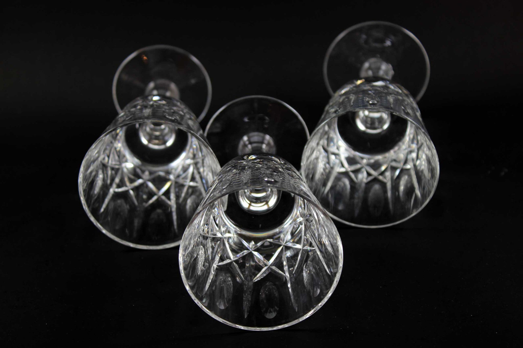 Cross and Olive Crystal Red Wine Glasses