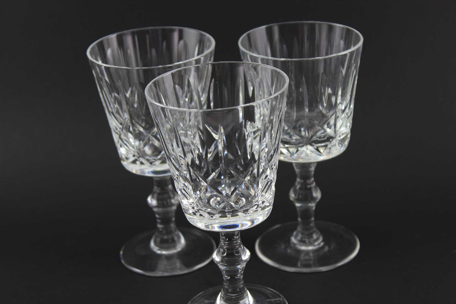 Cross and Olive Crystal Red Wine Glasses