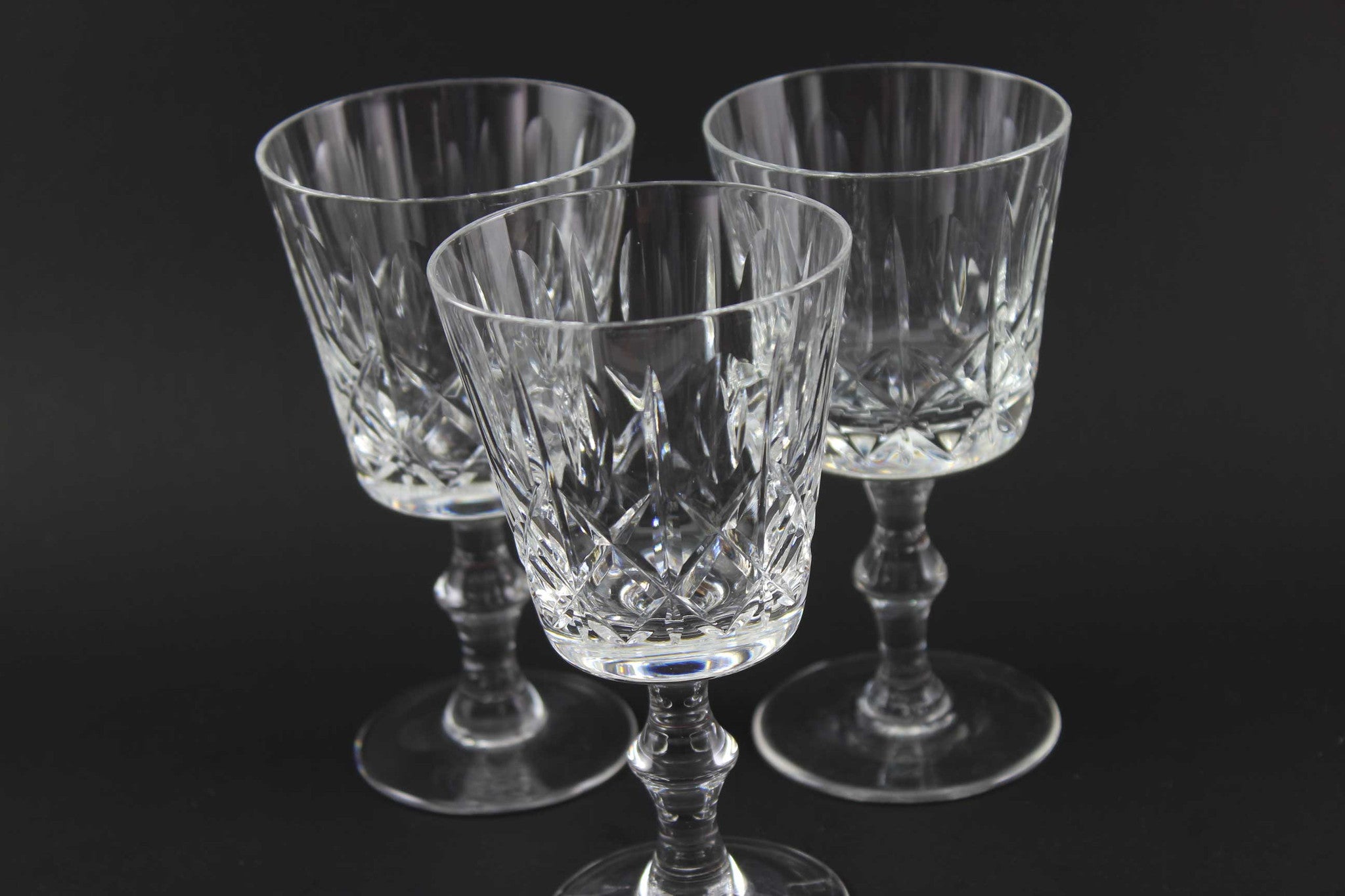 Cross and Olive Crystal Red Wine Glasses