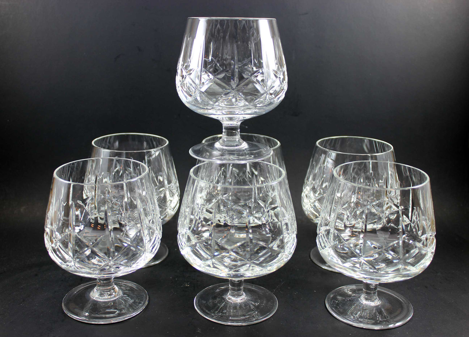 Cross and Olive Crystal, Brandy Snifters