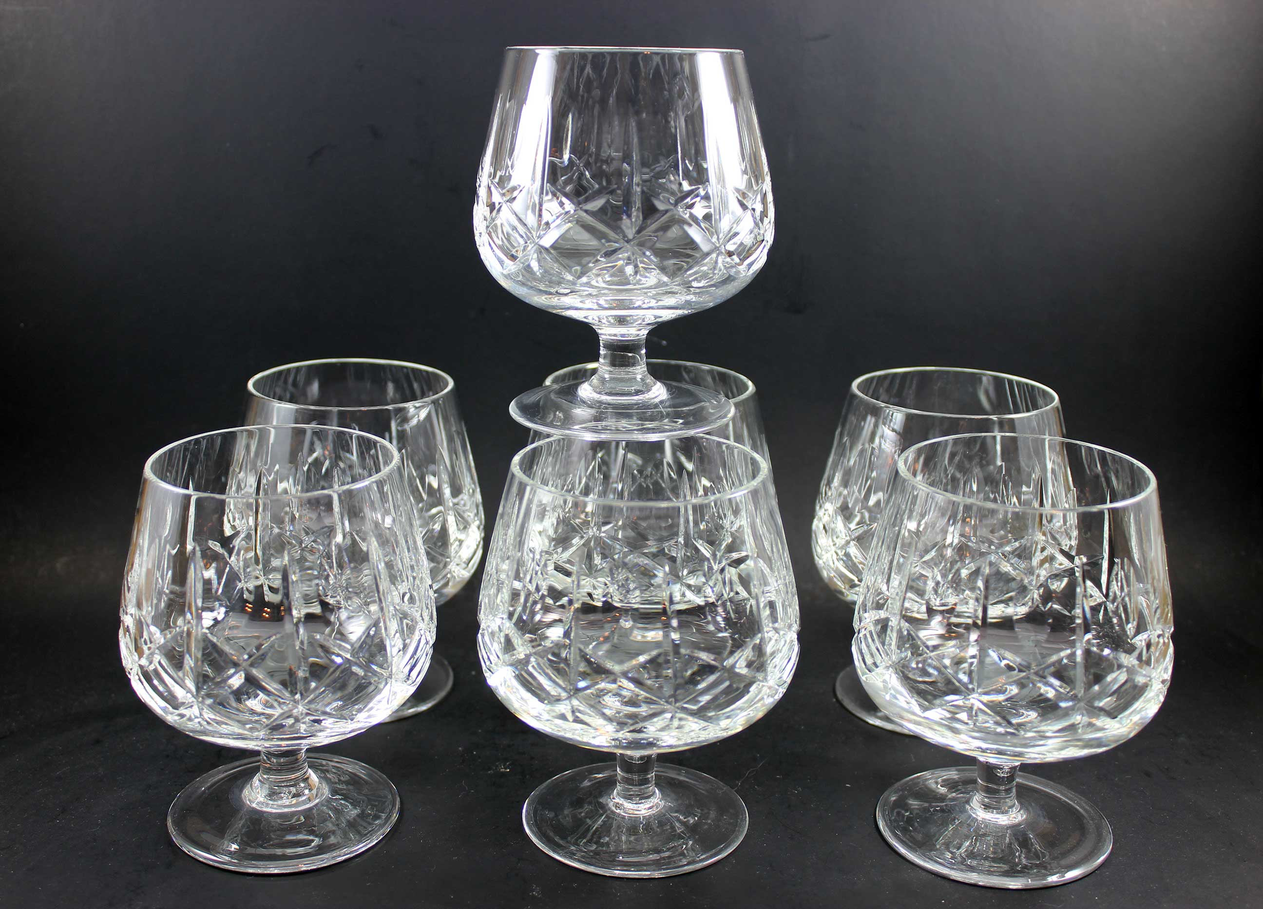 Cross and Olive Crystal, Brandy Snifters