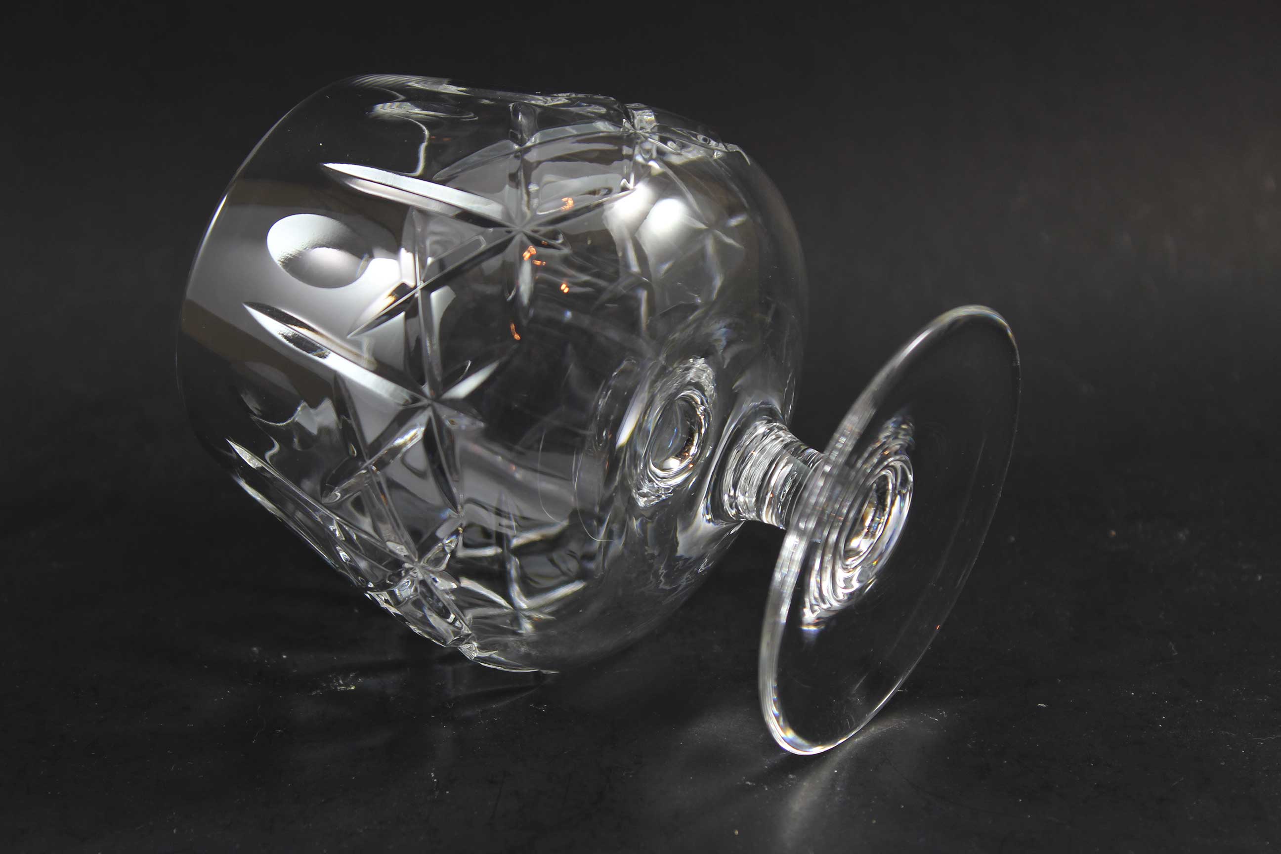 Cross and Olive Crystal, Brandy Snifters