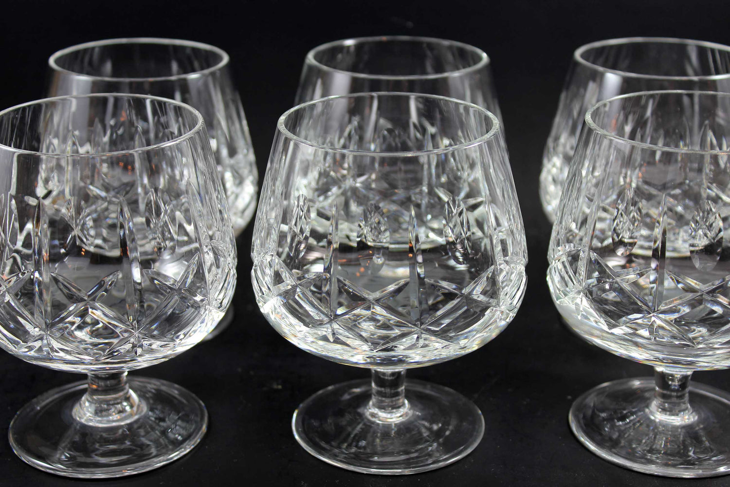 Cross and Olive Crystal, Brandy Snifters