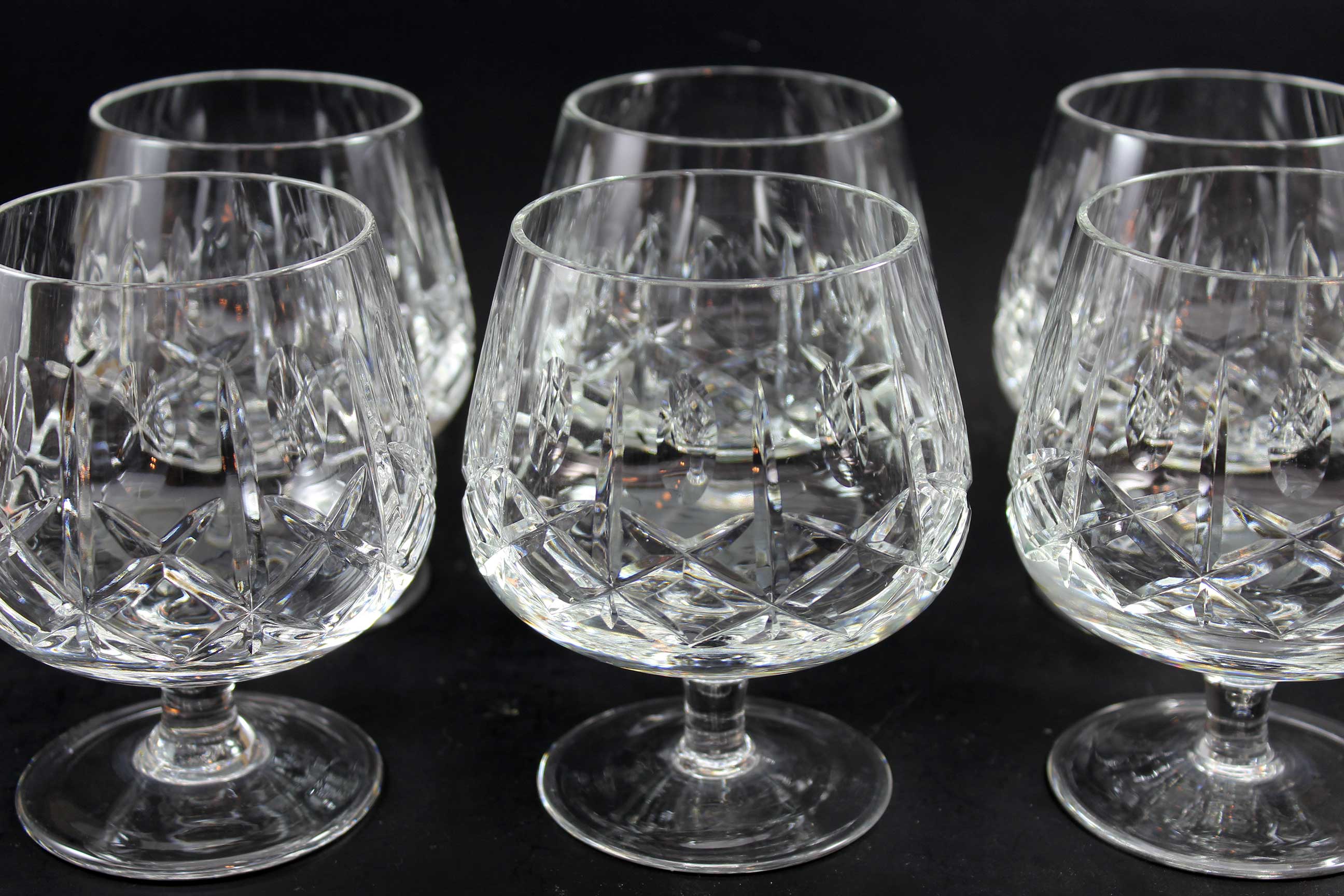 Cross and Olive Crystal, Brandy Snifters