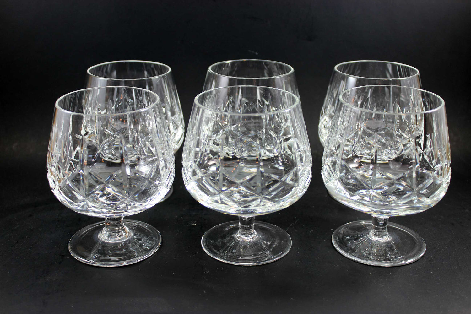 Cross and Olive Crystal, Brandy Snifters