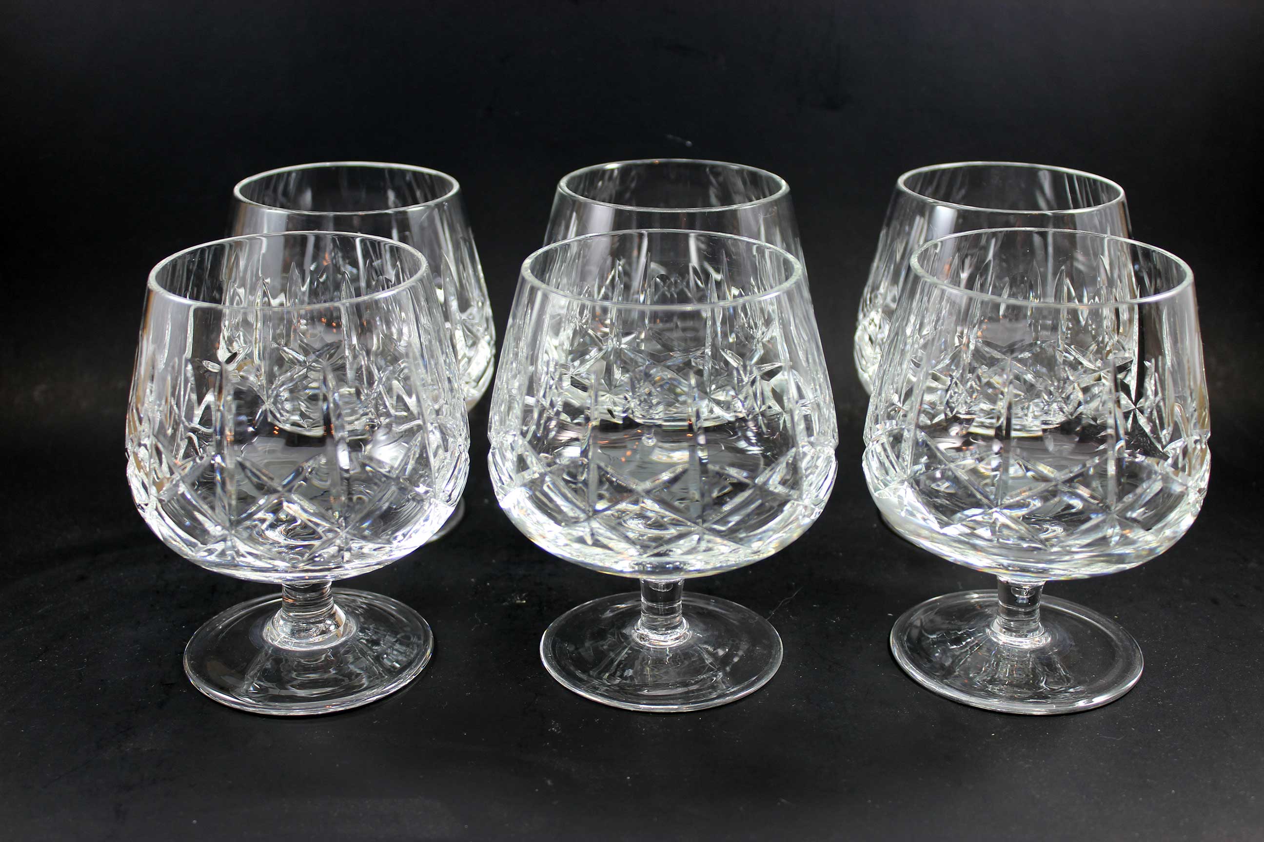 Cross and Olive Crystal, Brandy Snifters