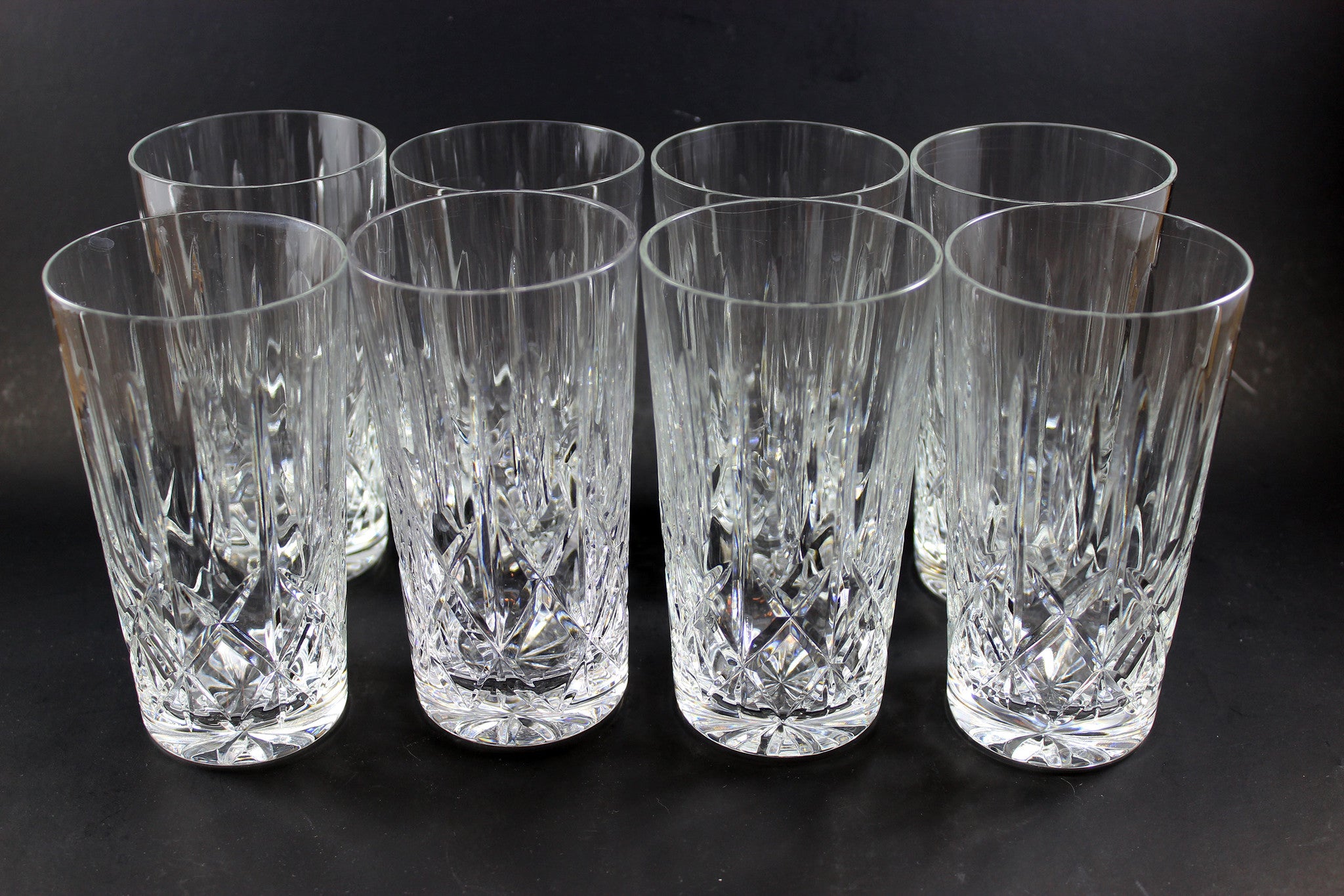 Cross and Olive Crystal High Ball Glasses
