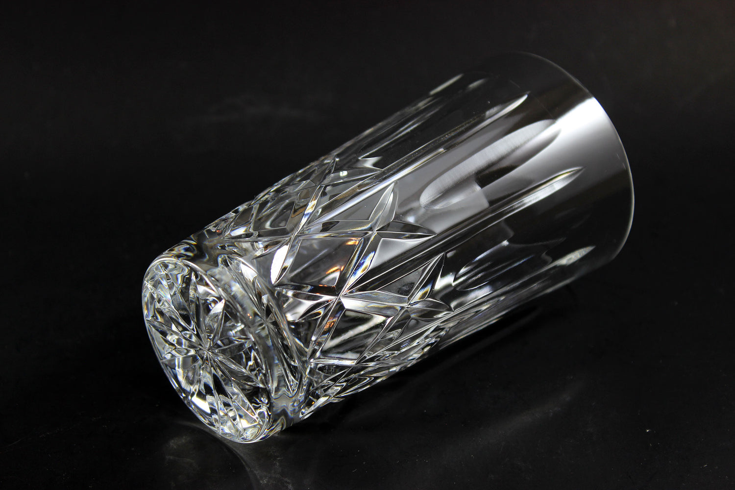 Cross and Olive Crystal High Ball Glasses