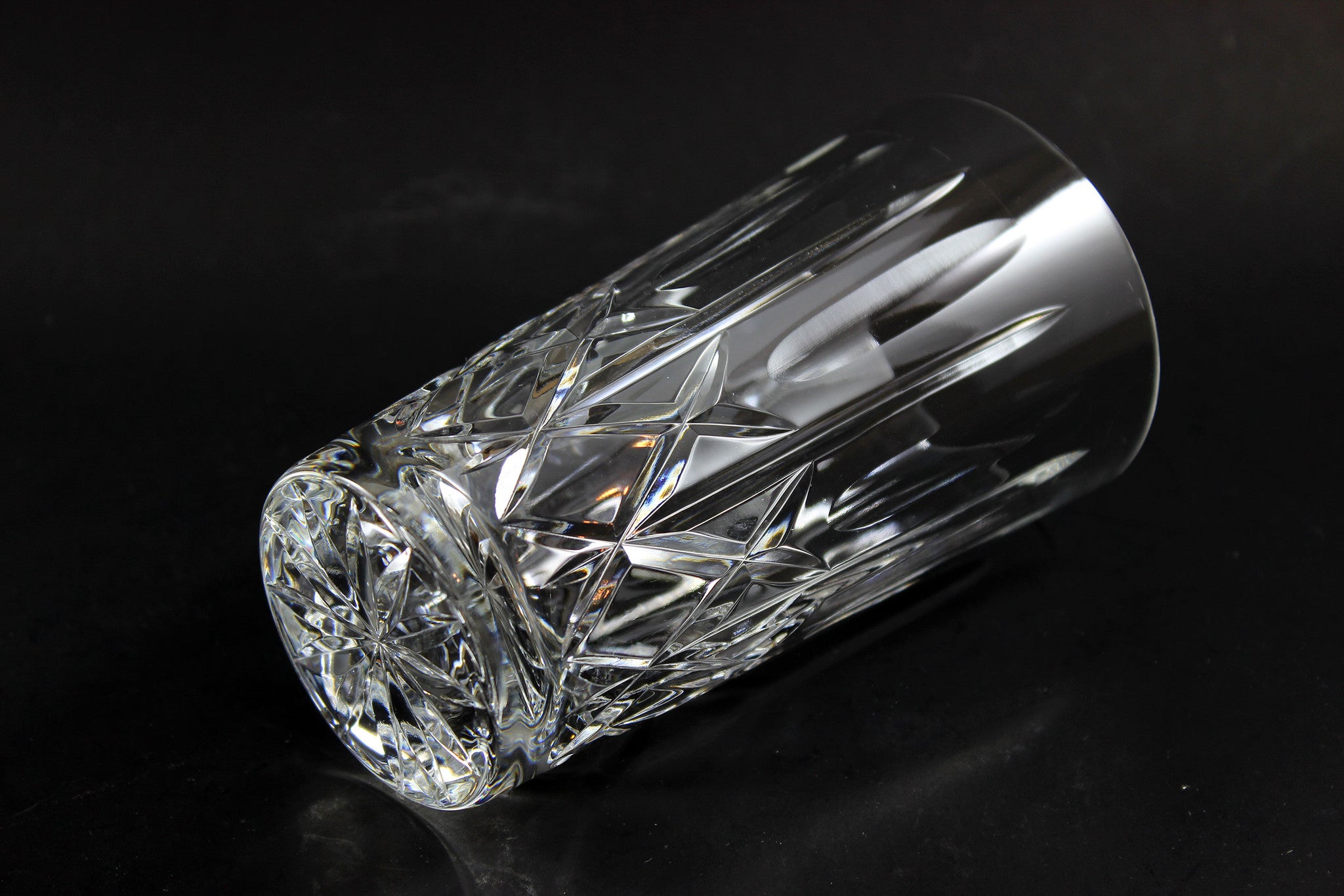 Cross and Olive Crystal High Ball Glasses