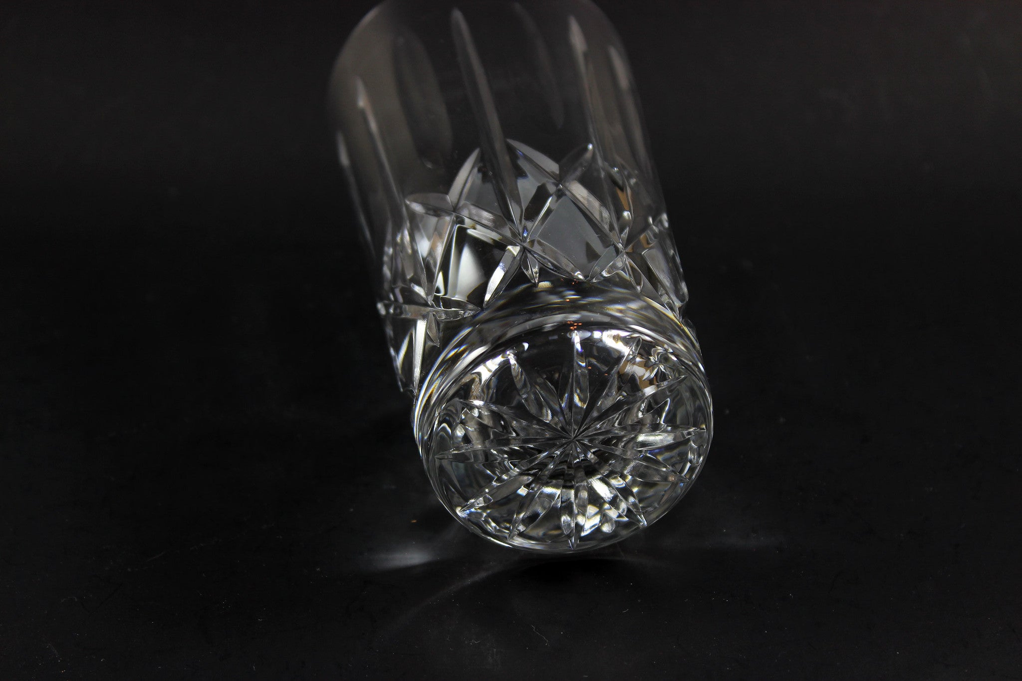 Cross and Olive Crystal High Ball Glasses