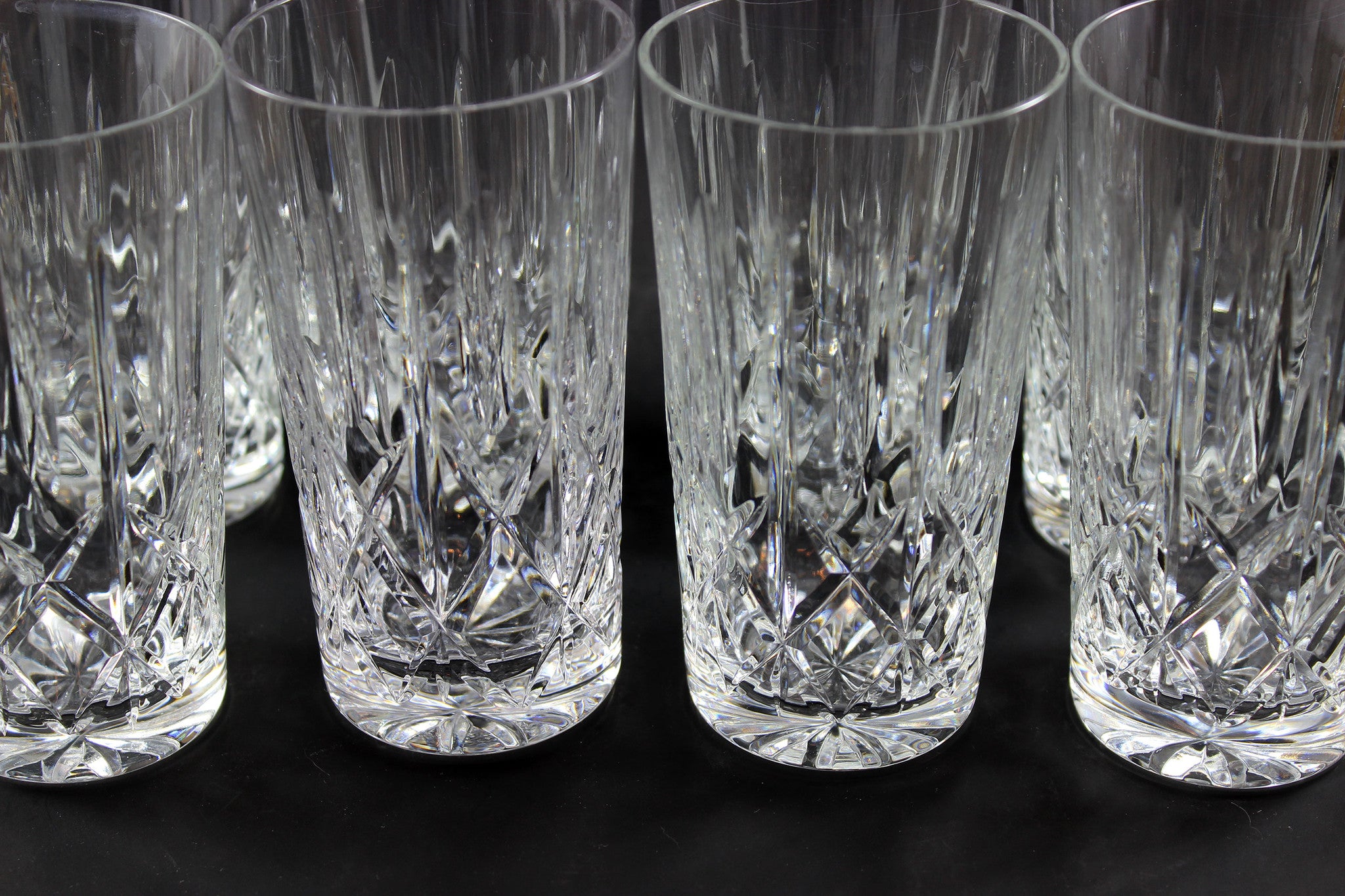 Cross and Olive Crystal High Ball Glasses