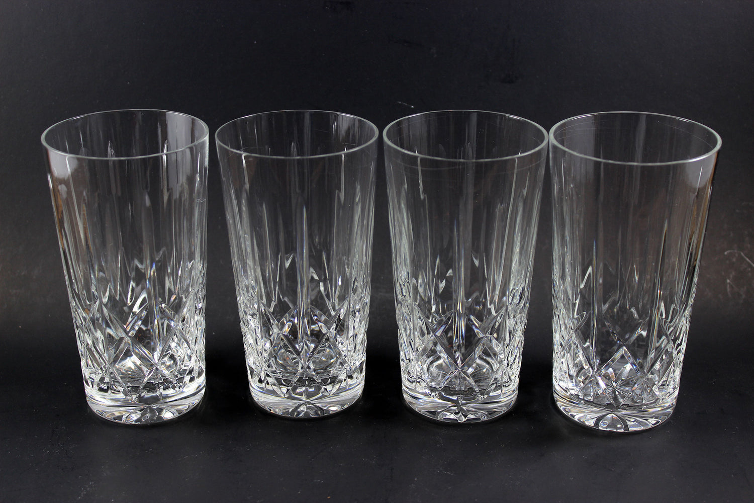 Cross and Olive Crystal High Ball Glasses