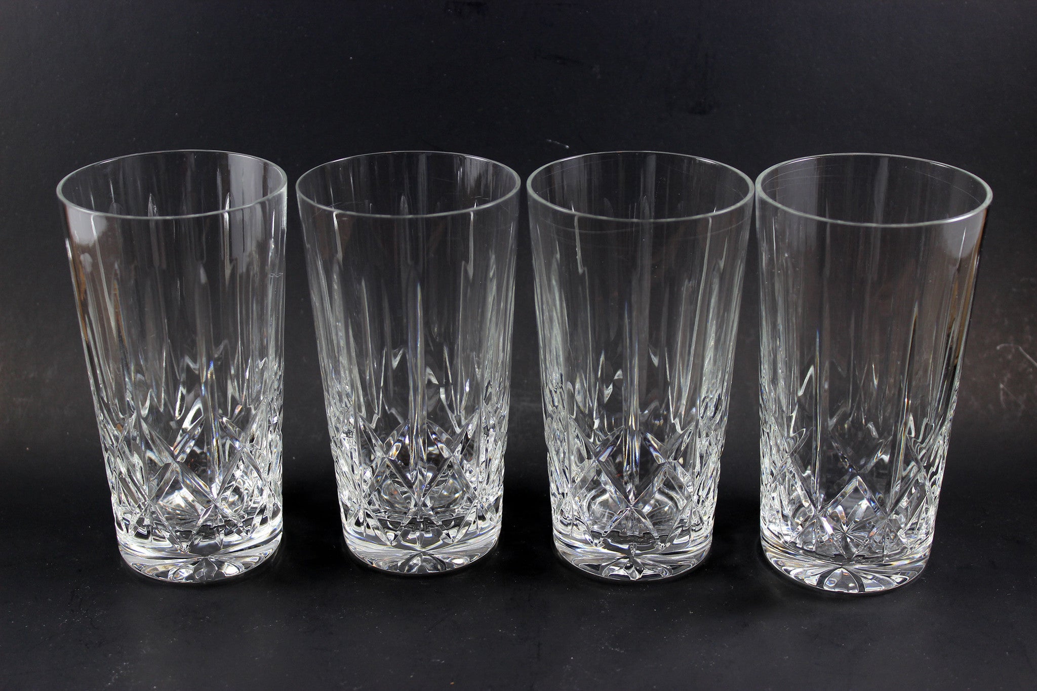Cross and Olive Crystal High Ball Glasses