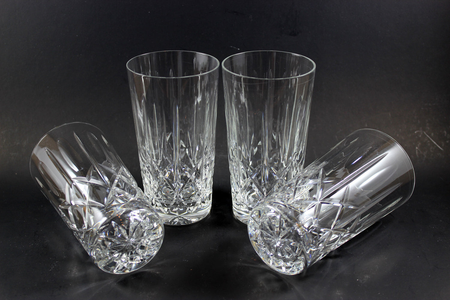 Cross and Olive Crystal High Ball Glasses