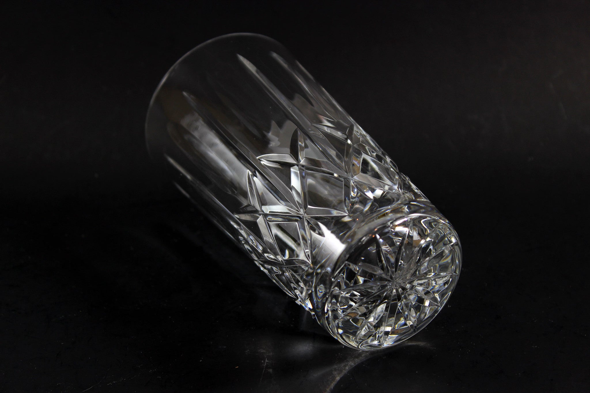 Cross and Olive Crystal High Ball Glasses