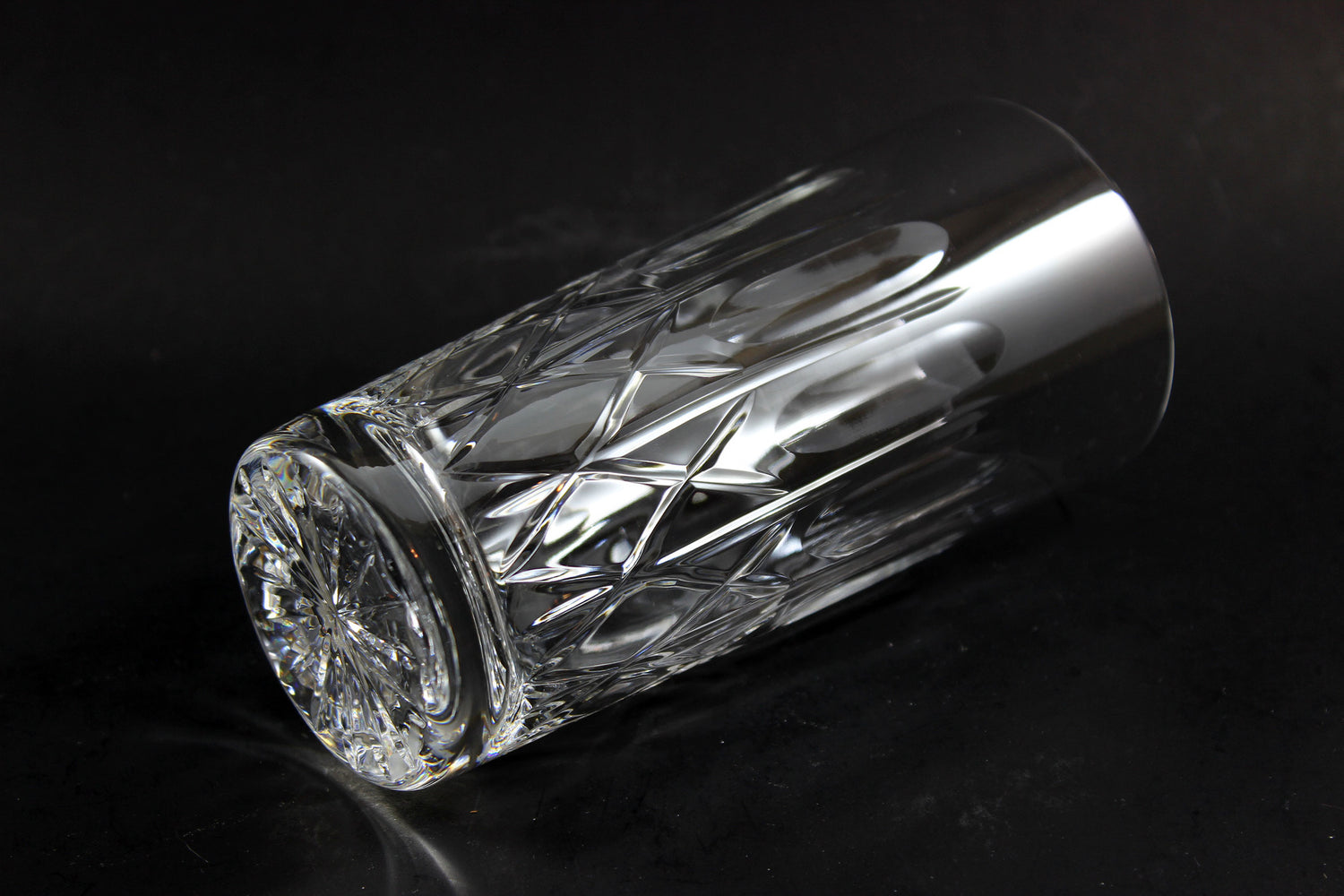 Cross and Olive Crystal High Ball Glasses