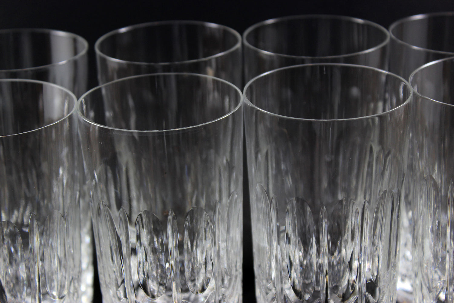Cross and Olive Crystal High Ball Glasses