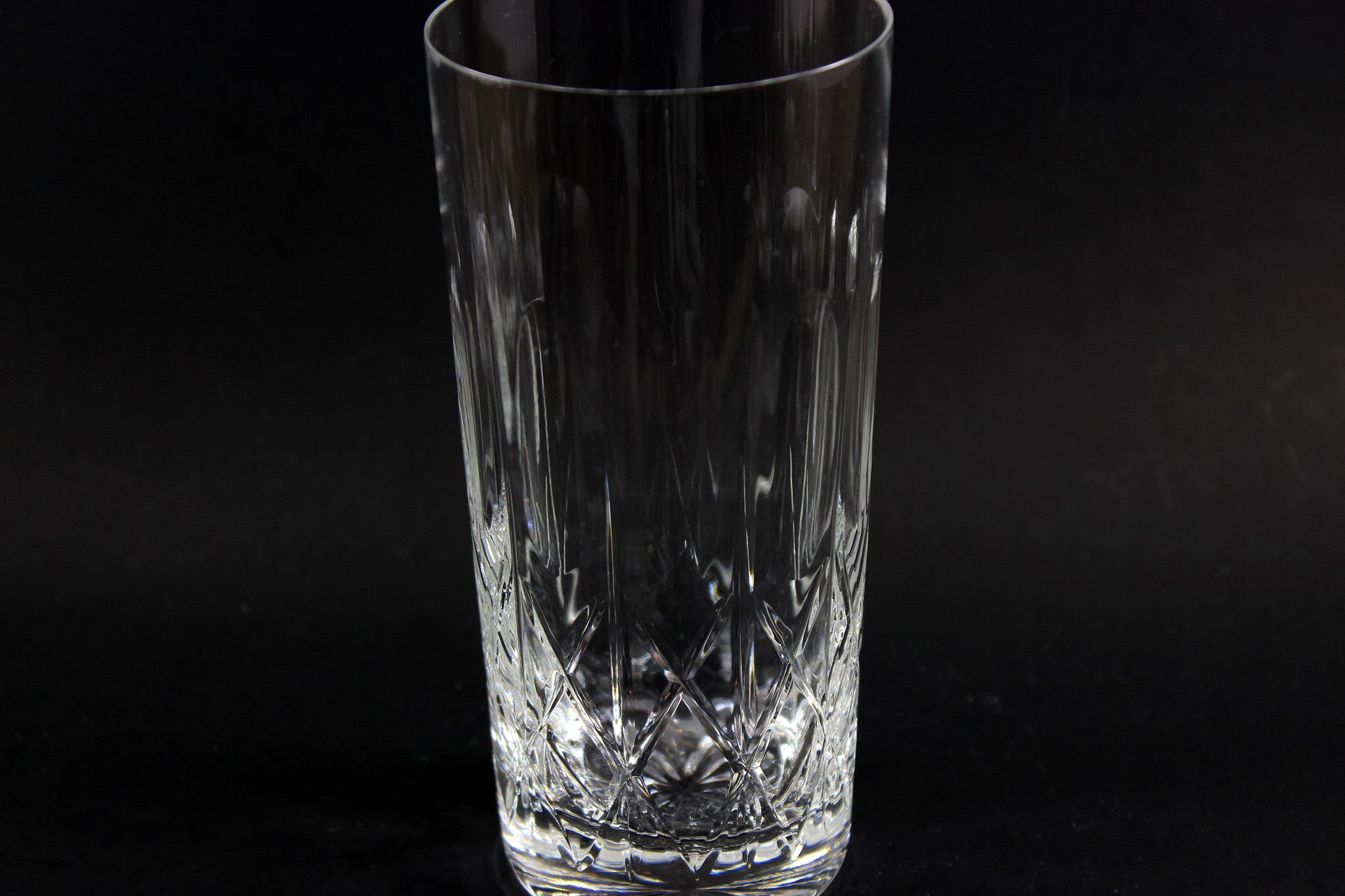 Cross and Olive Crystal High Ball Glasses