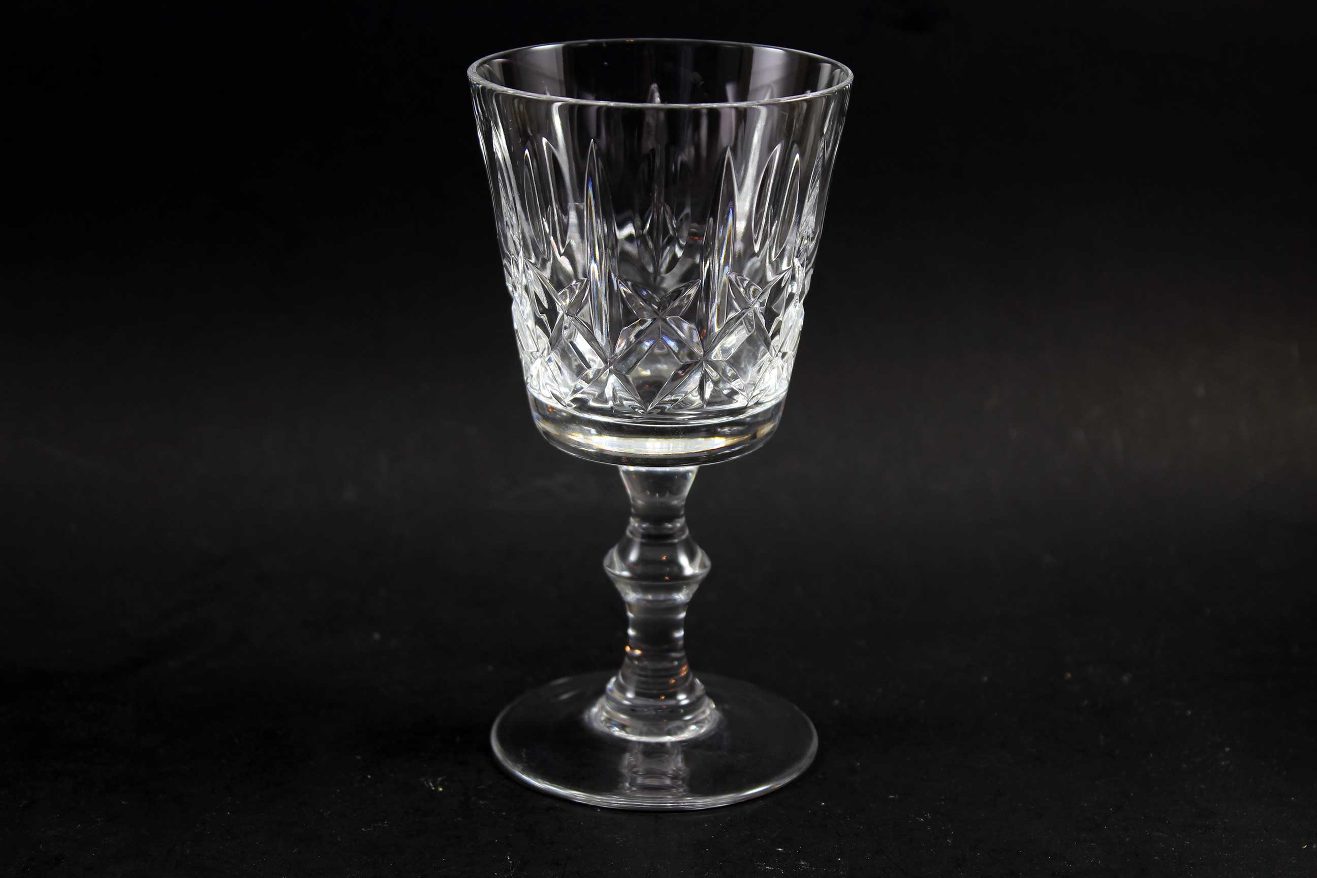 Cross and Olive Crystal, White Wine Glasses (4)