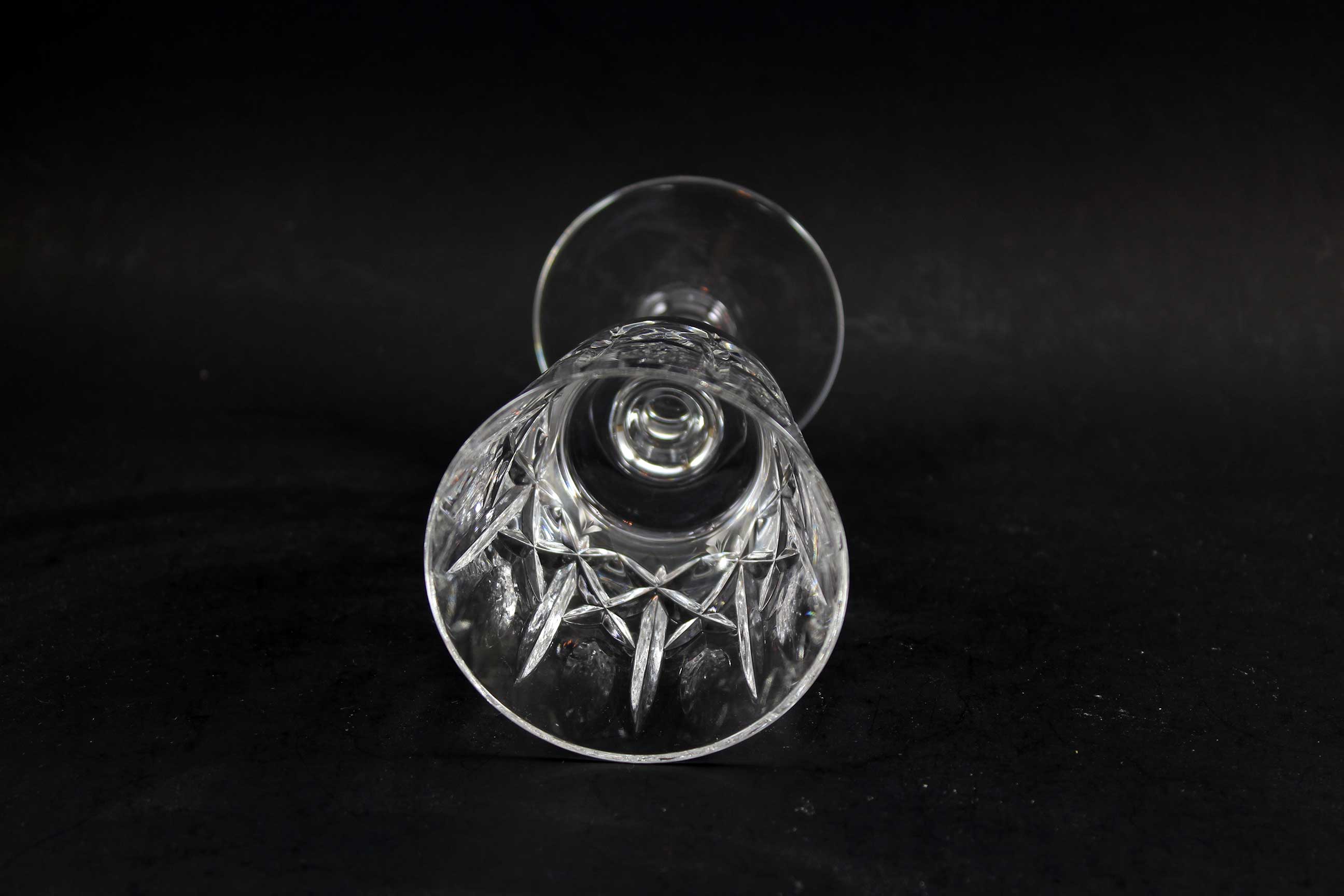 Cross and Olive Crystal, White Wine Glasses (4)