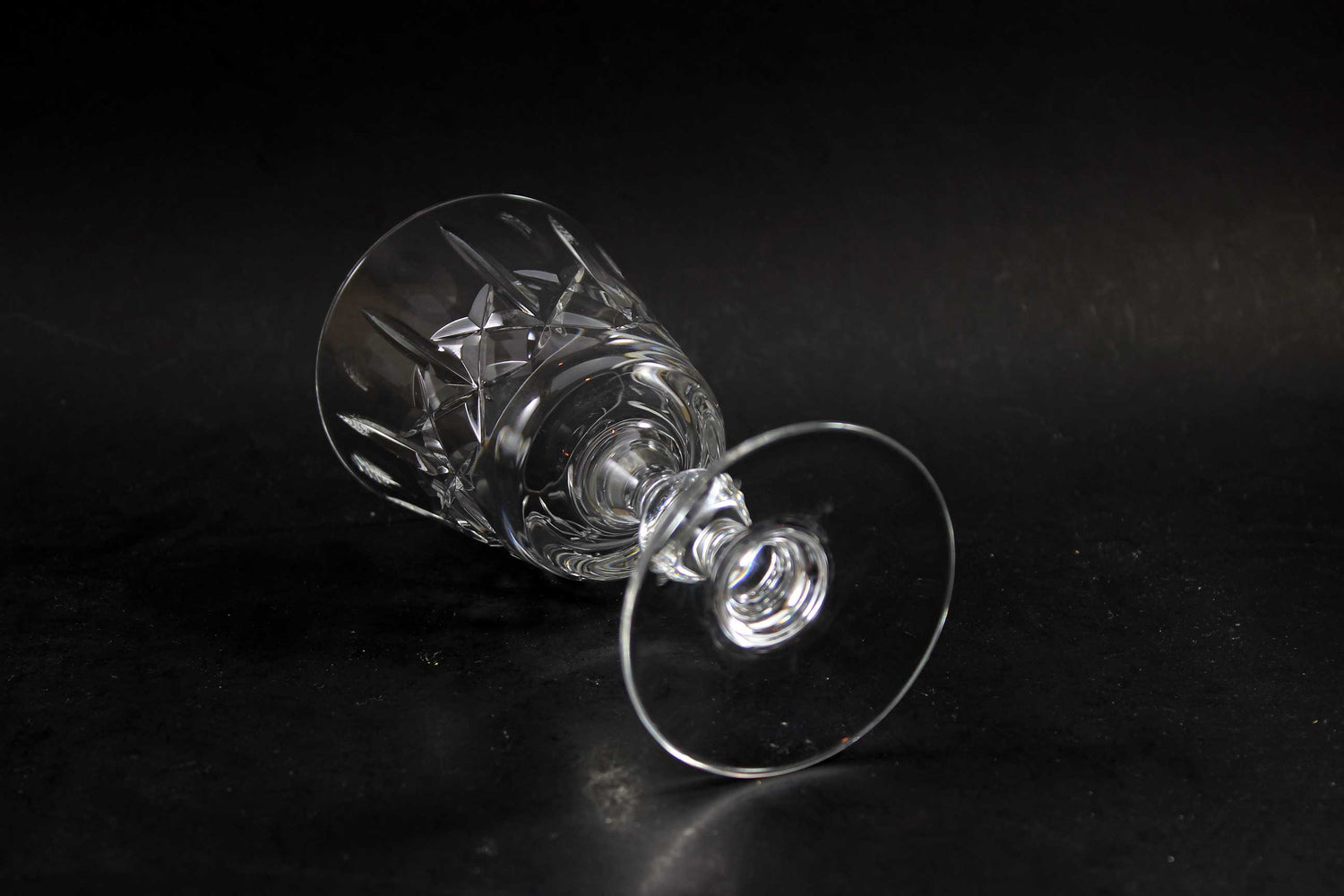 Cross and Olive Crystal, White Wine Glasses (4)