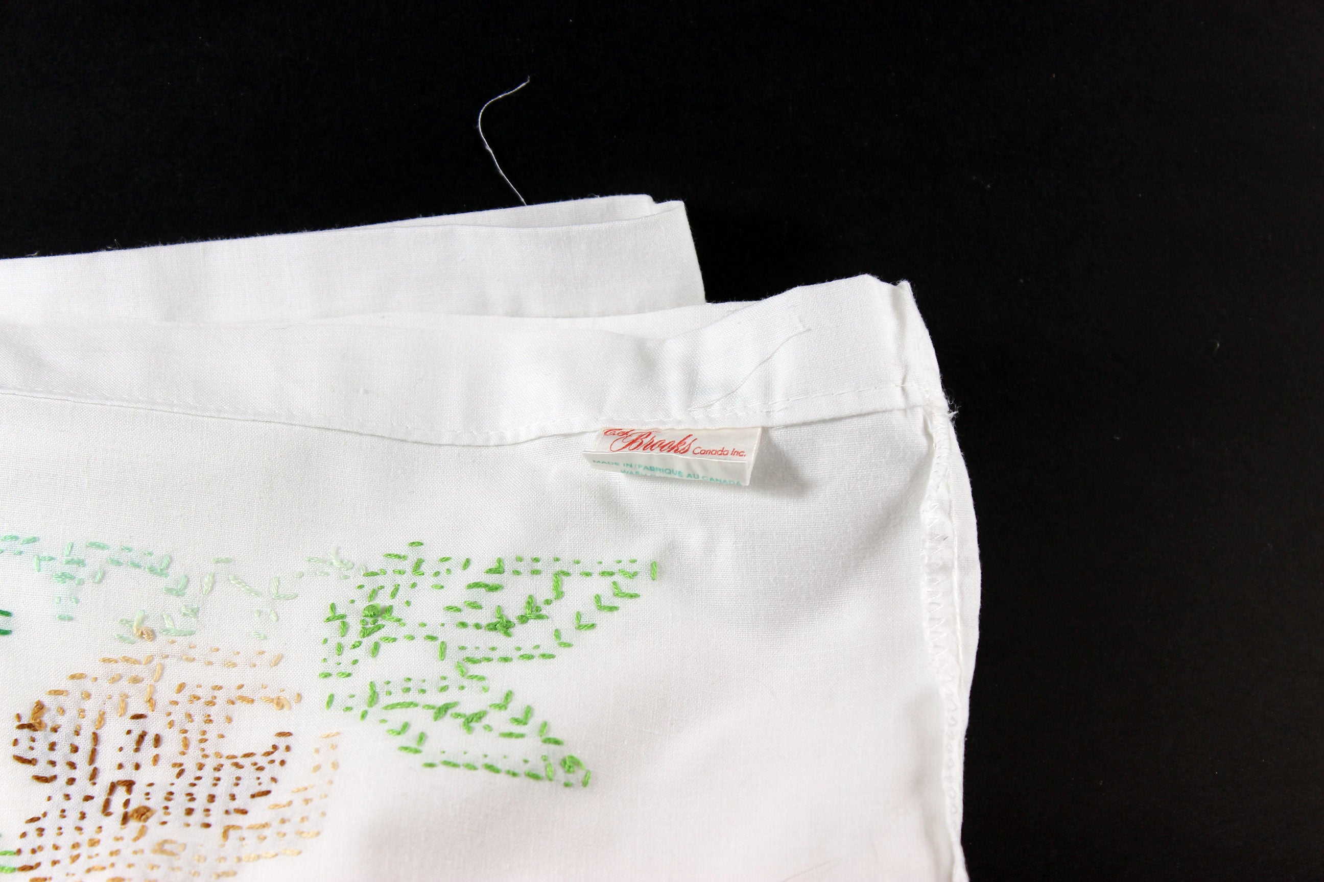 Vintage Cross Stitched Pillow Cases