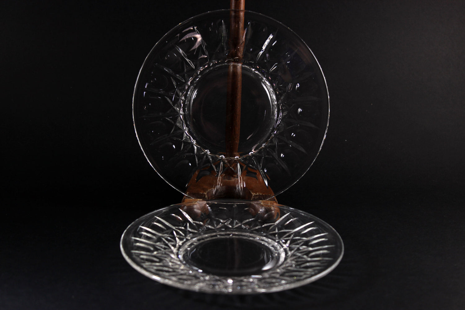 Cross and Olive Crystal, Dessert Plates