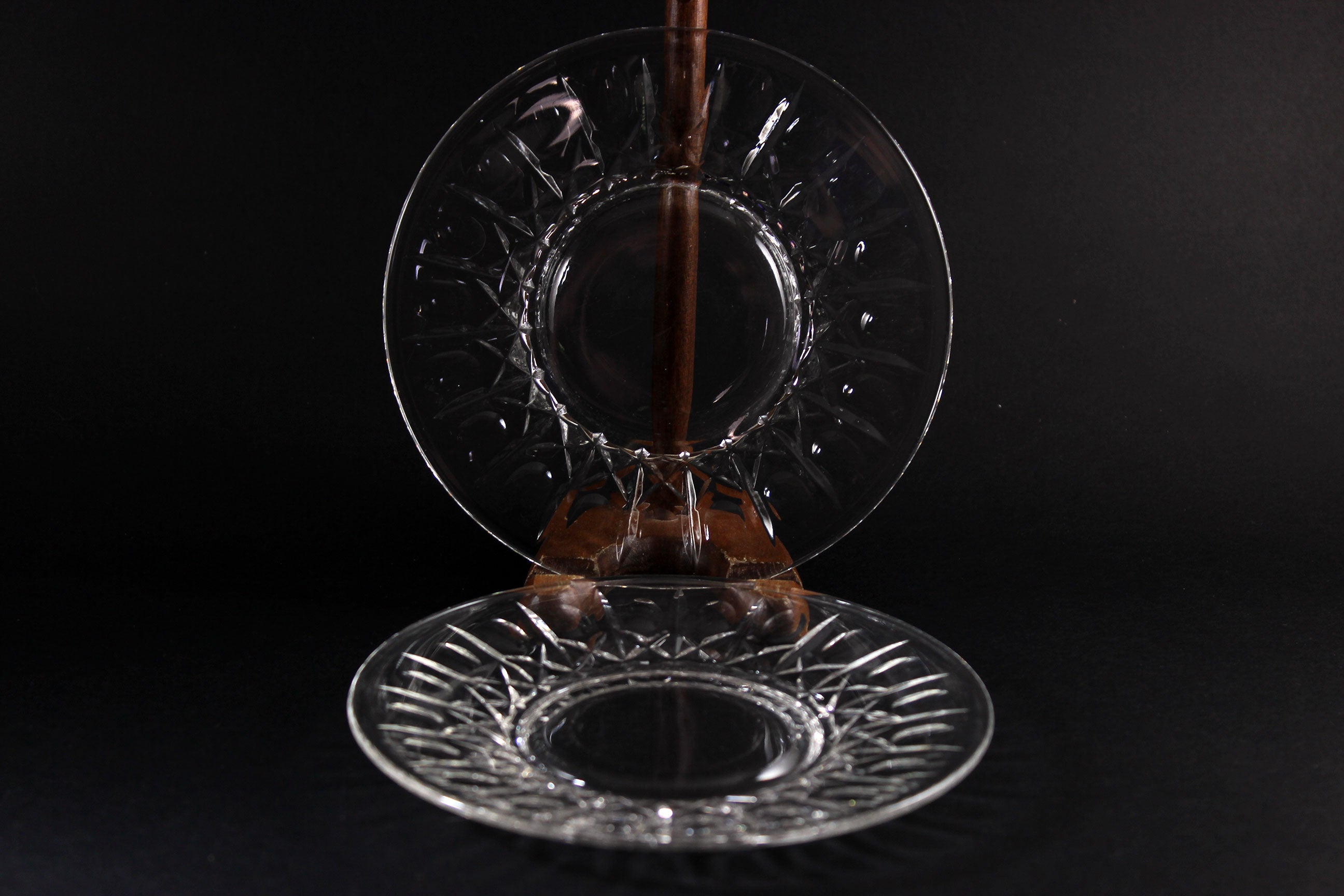 Cross and Olive Crystal, Dessert Plates
