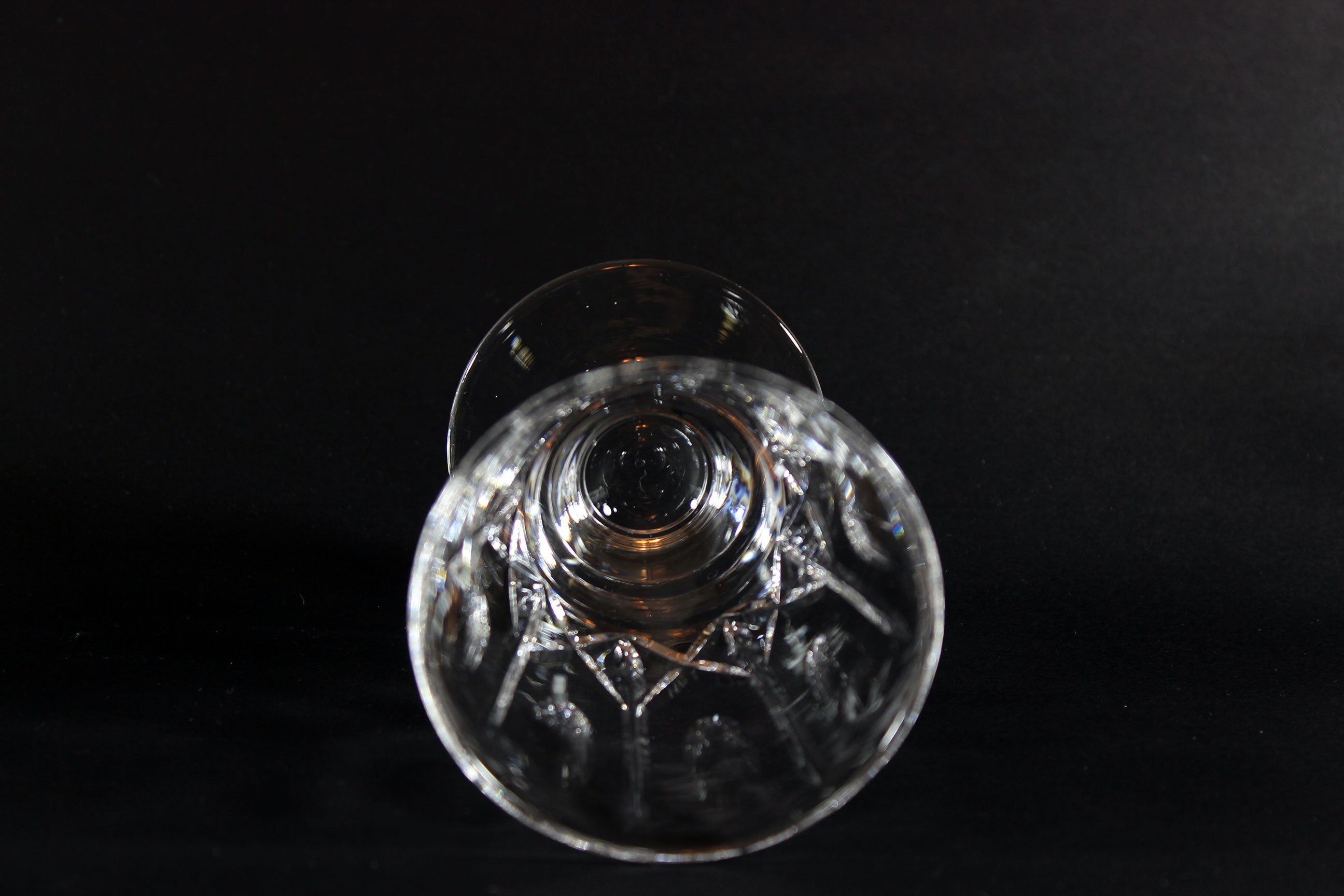 Cross and Olive Footed Juice Glass