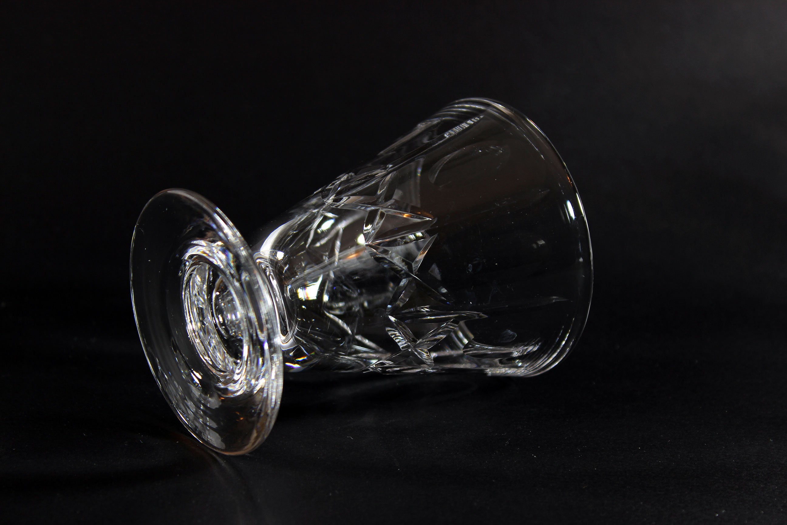 Cross and Olive Footed Juice Glass