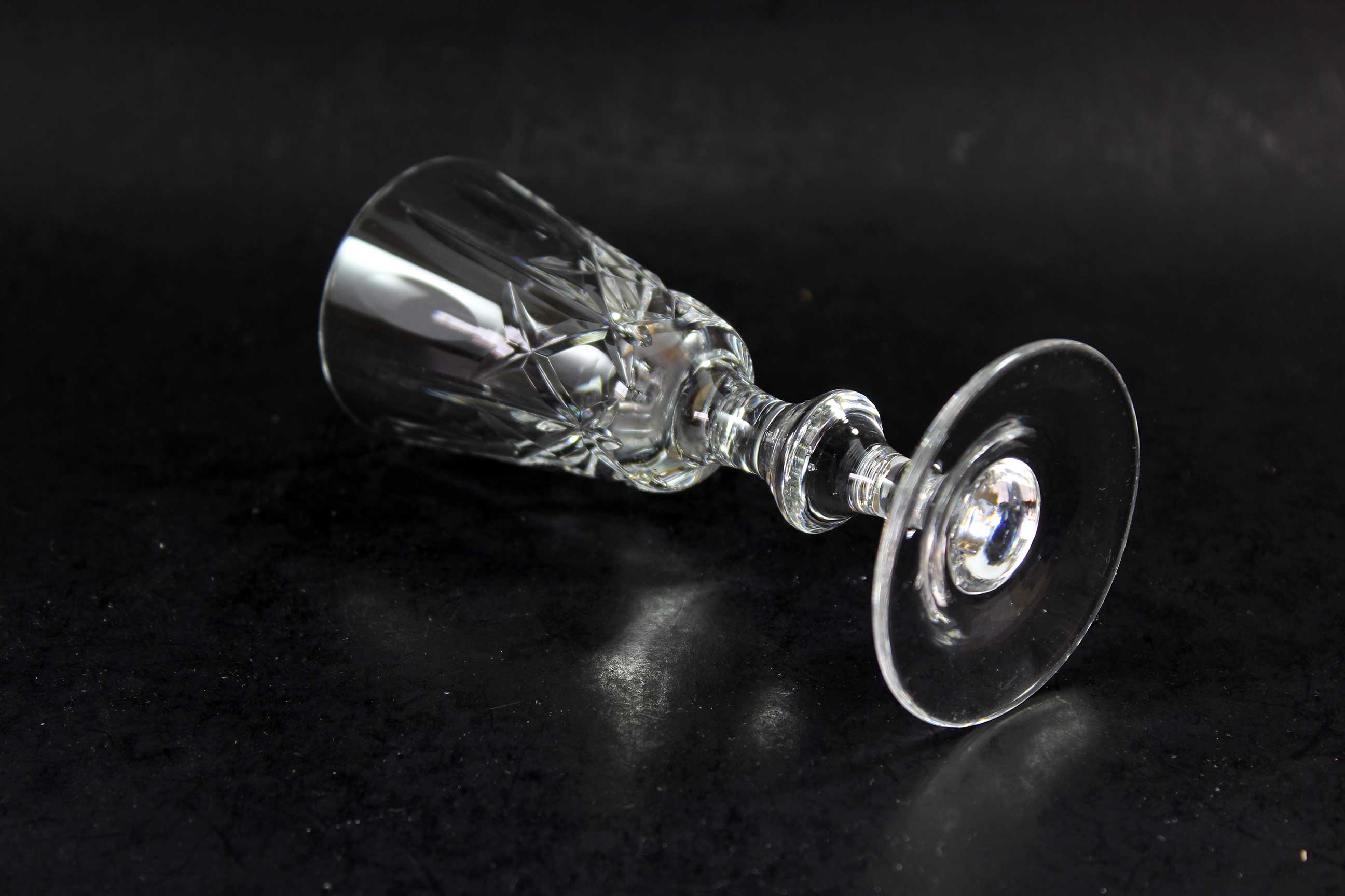 Cross and Olive Tall Liqueur Glasses