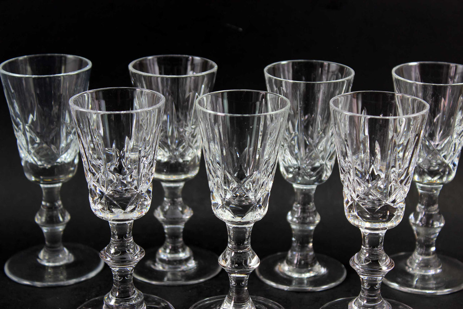 Cross and Olive Tall Liqueur Glasses