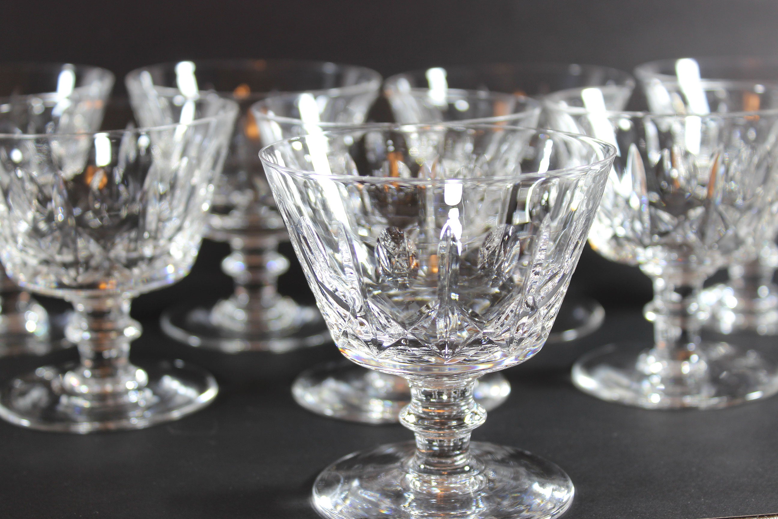 Cross and Olive Low Sherbet Glasses