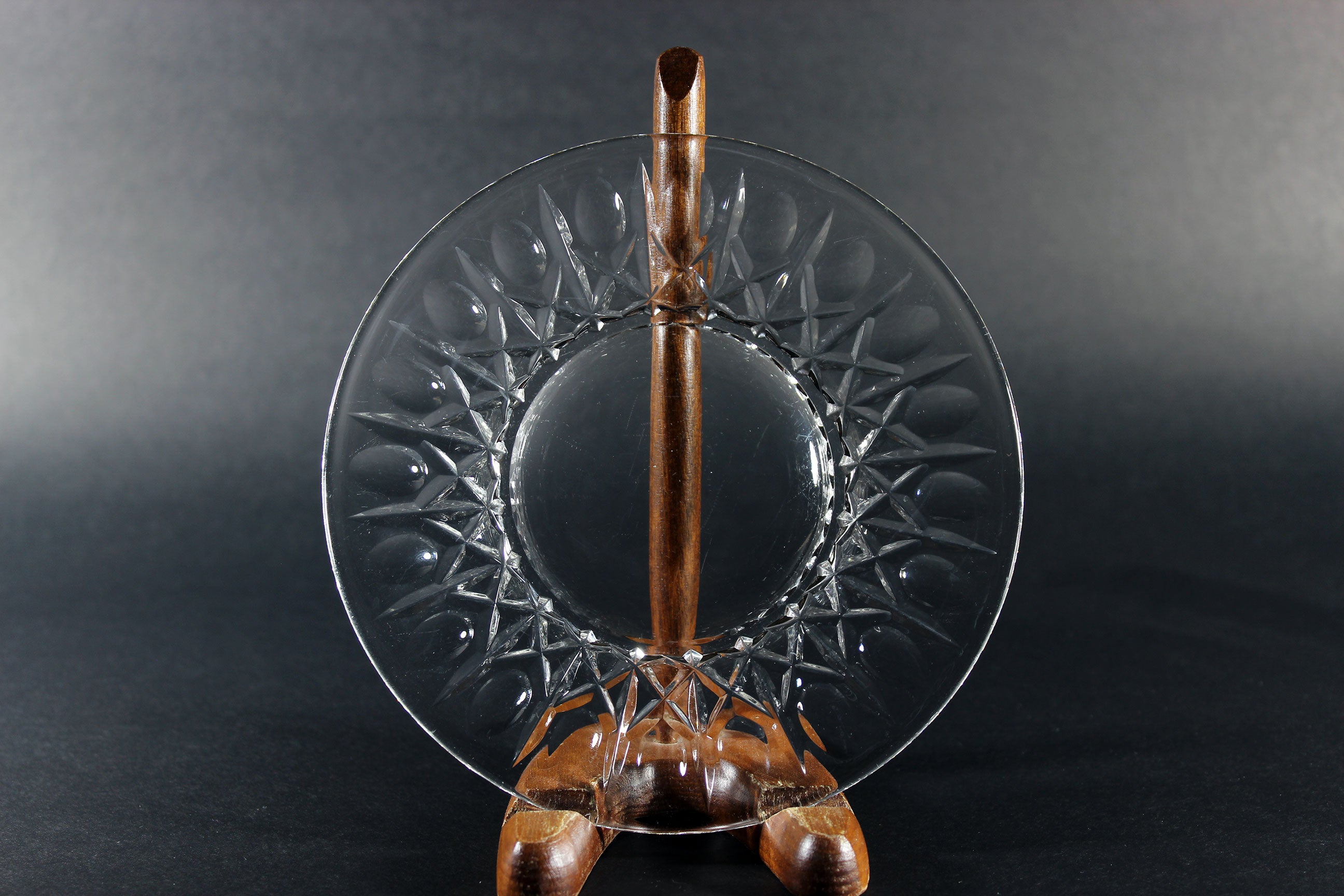 Cross and Olive Crystal, Dessert Plates