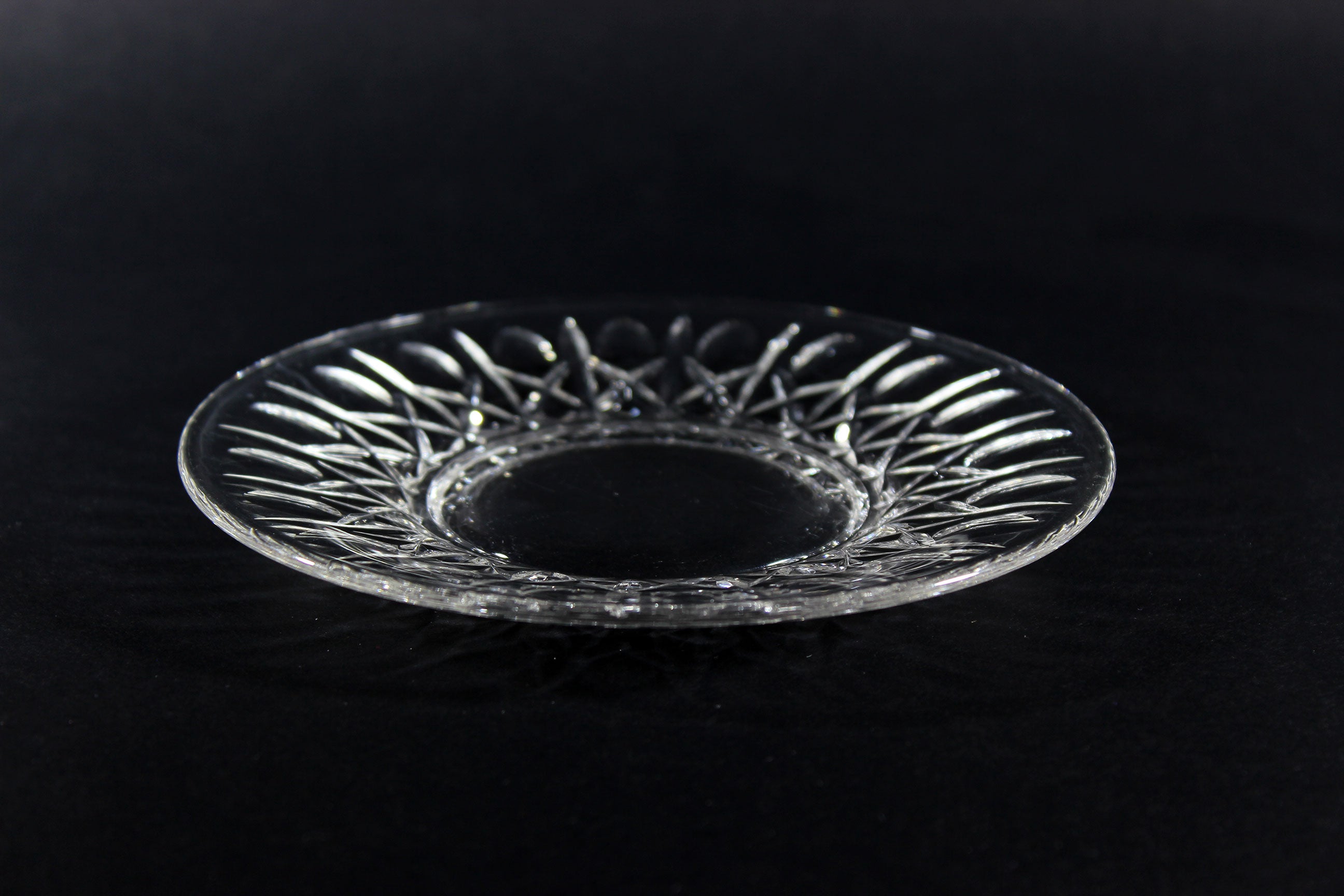 Cross and Olive Crystal, Dessert Plates