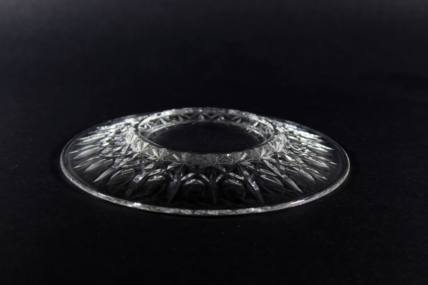 Cross and Olive Crystal, Dessert Plates