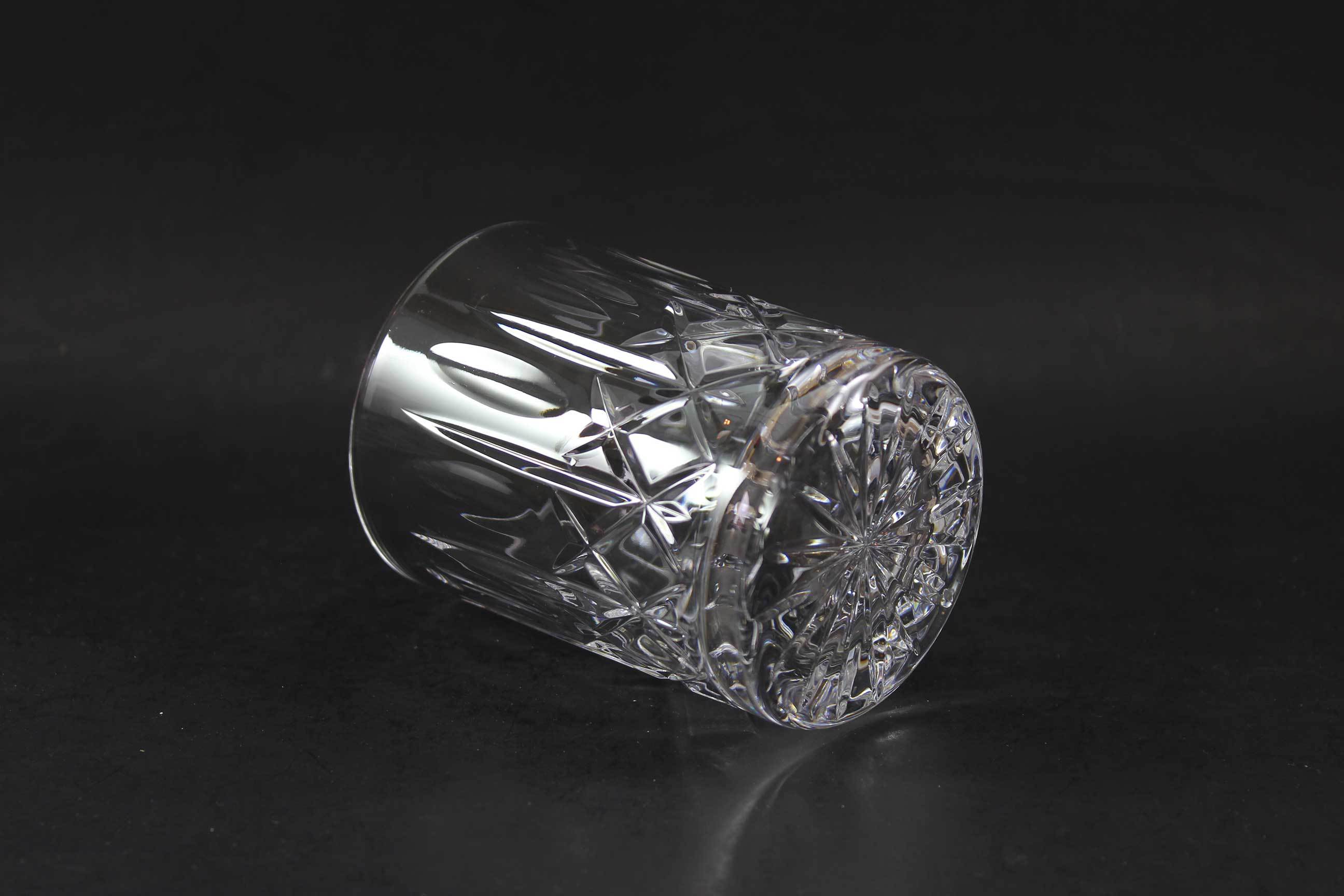 Cross and Olive Crystal, Old Fashioned Glasses