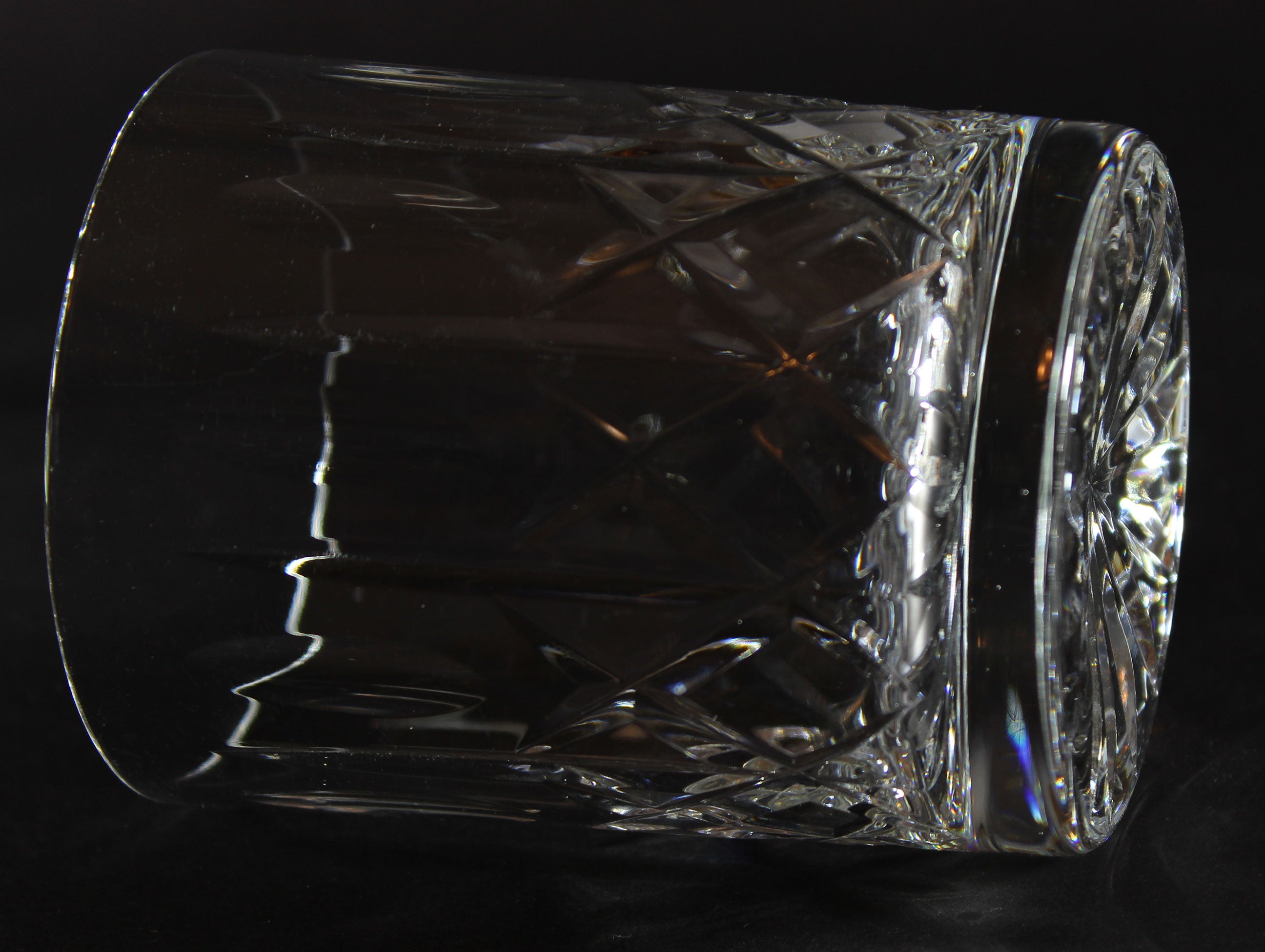 Cross and Olive Old Fashioned Glass