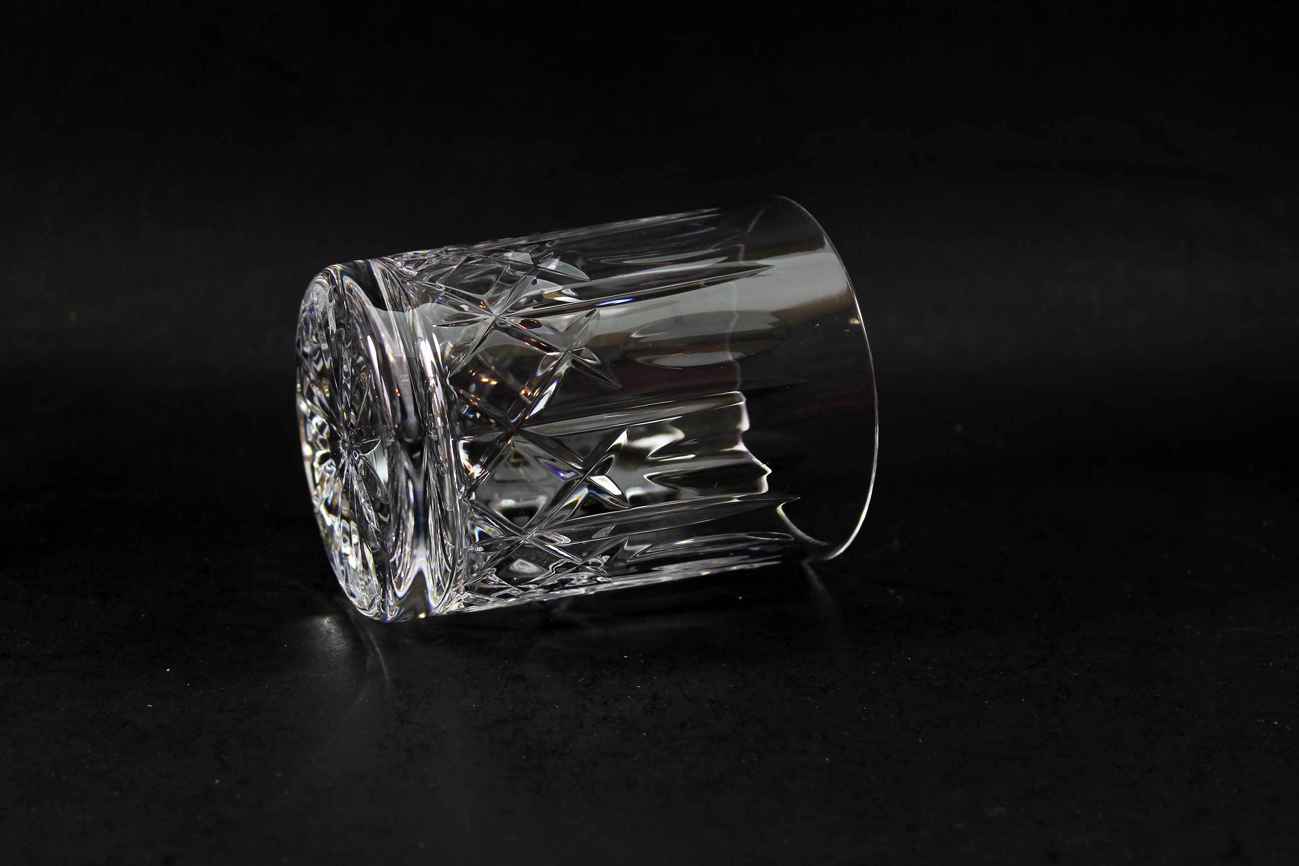 Cross and Olive Crystal, Old Fashioned Glasses