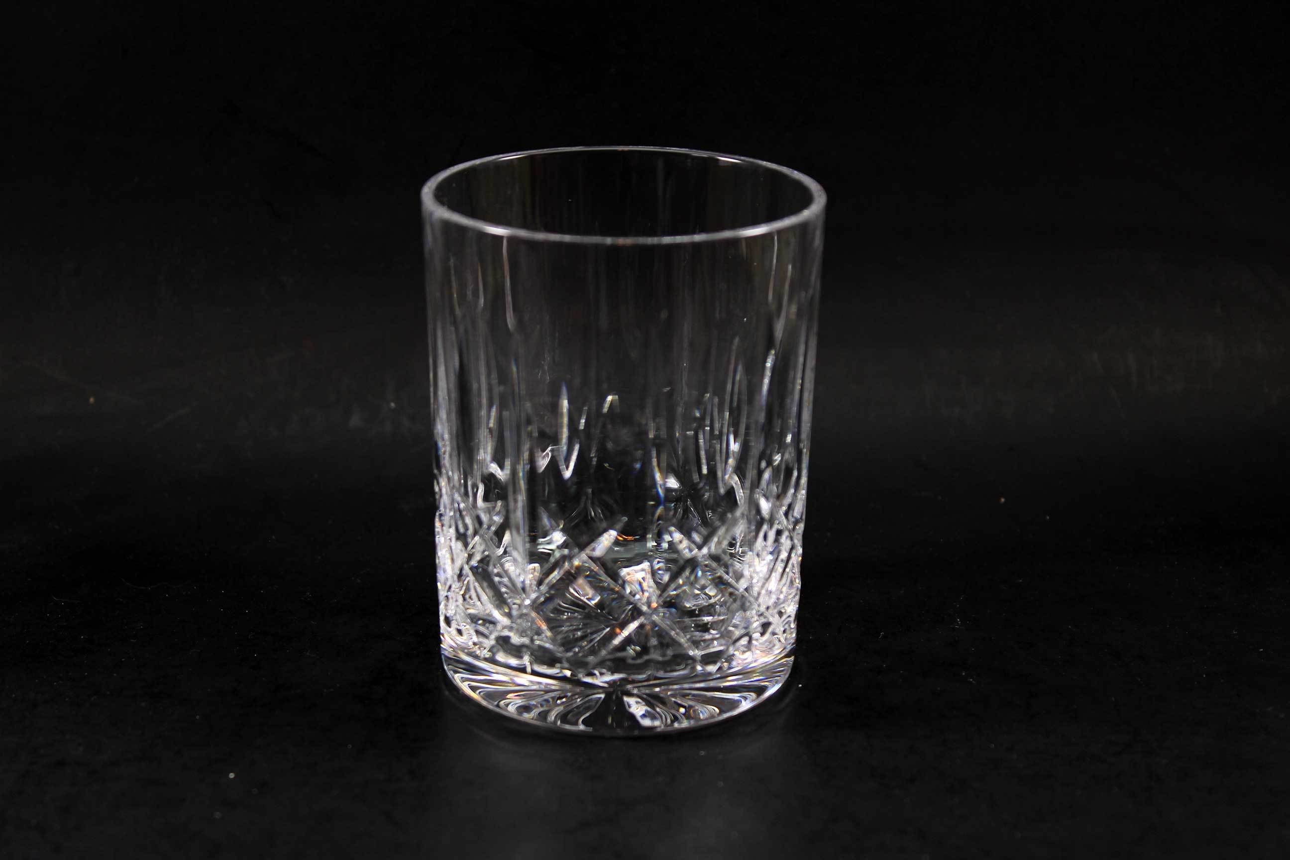 Cross and Olive Crystal, Old Fashioned Glasses