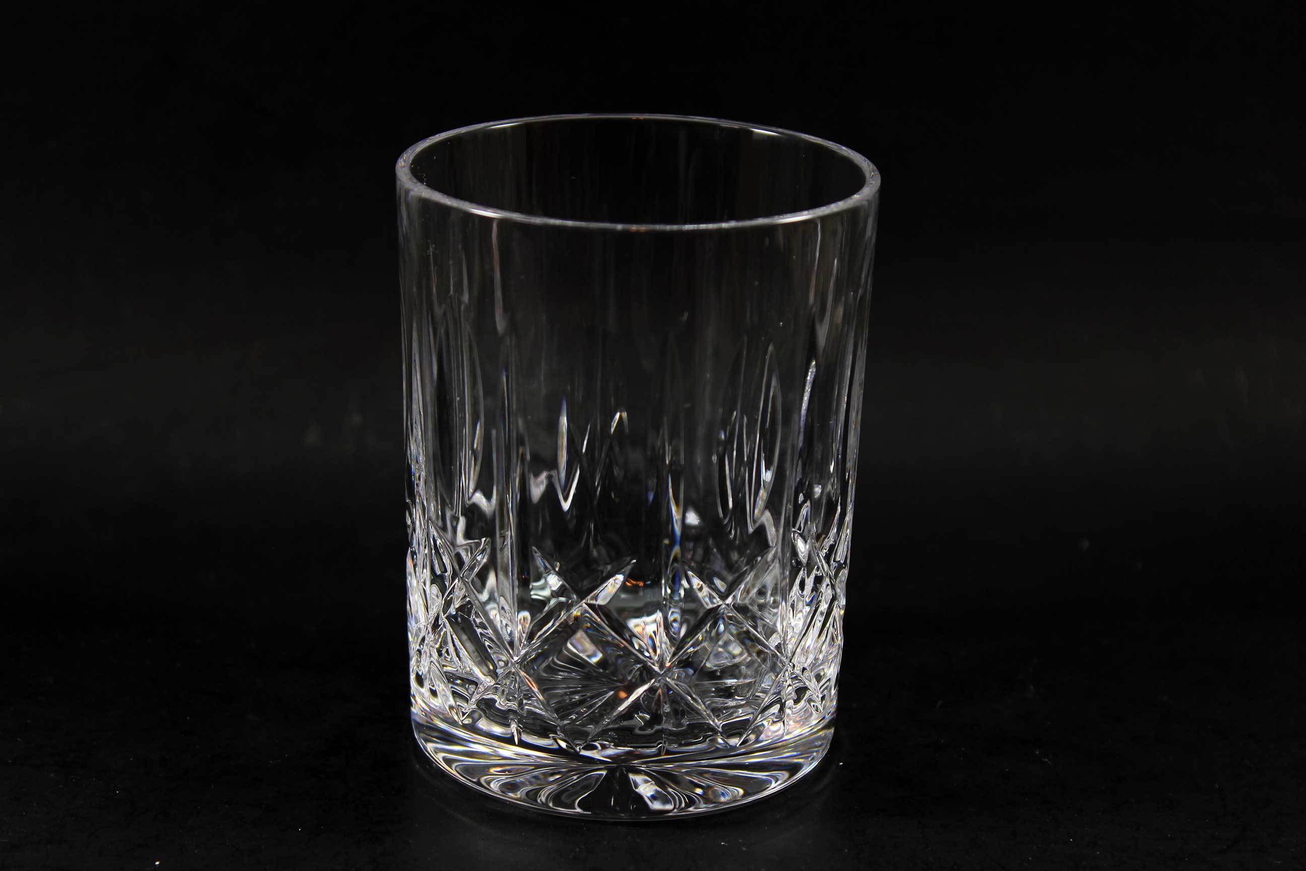 Cross and Olive Crystal, Old Fashioned Glasses